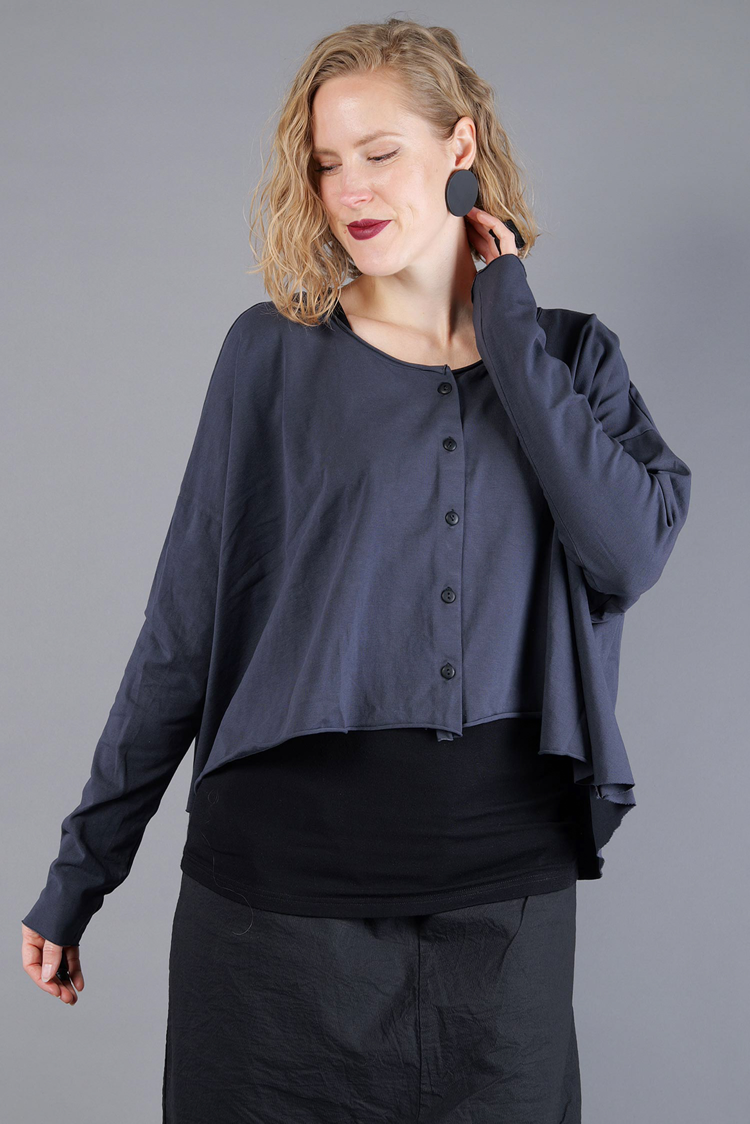 Oversize Jerseyjacke - Satt - Soulviel