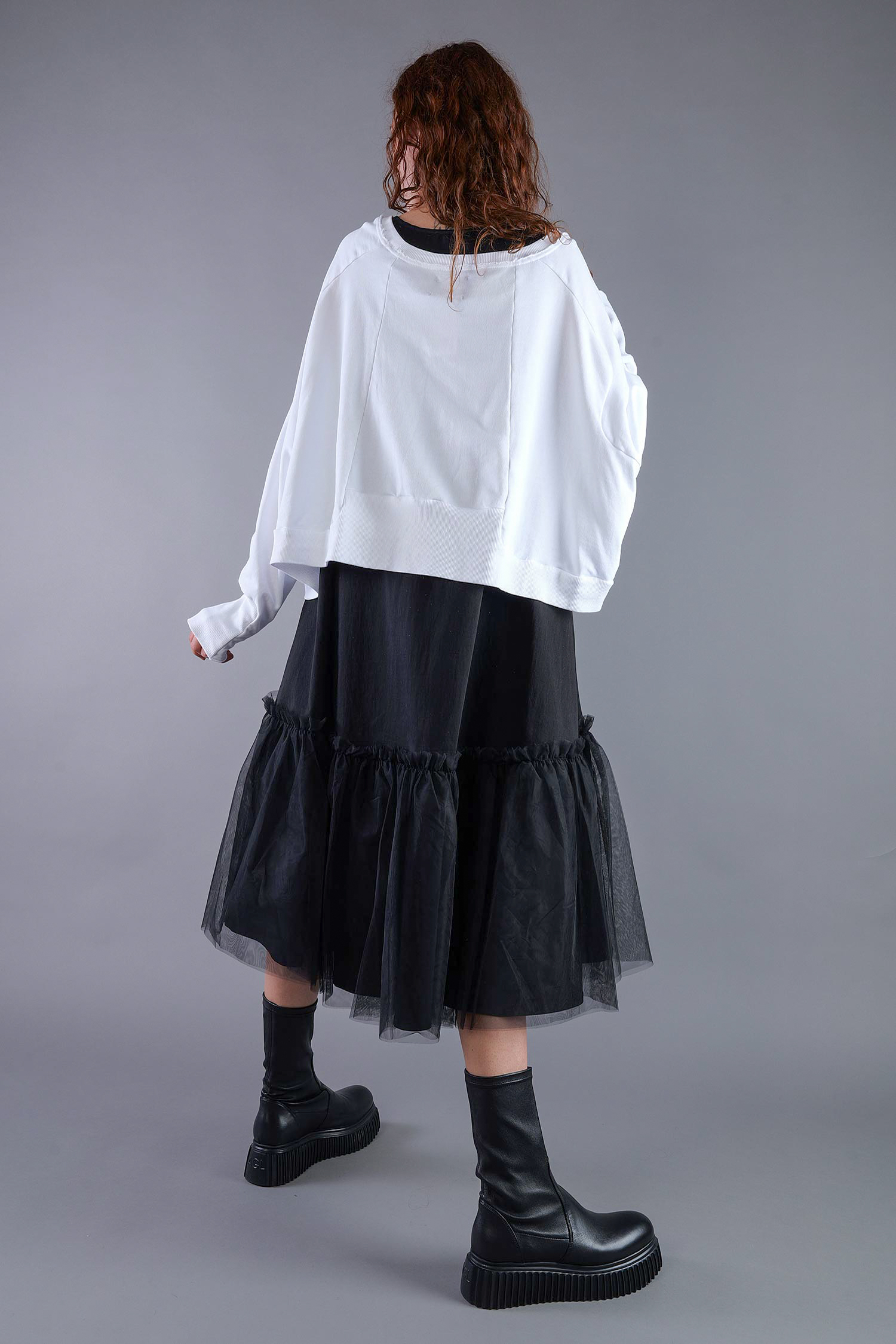 Kurzer Sweater - White UNI - 2101