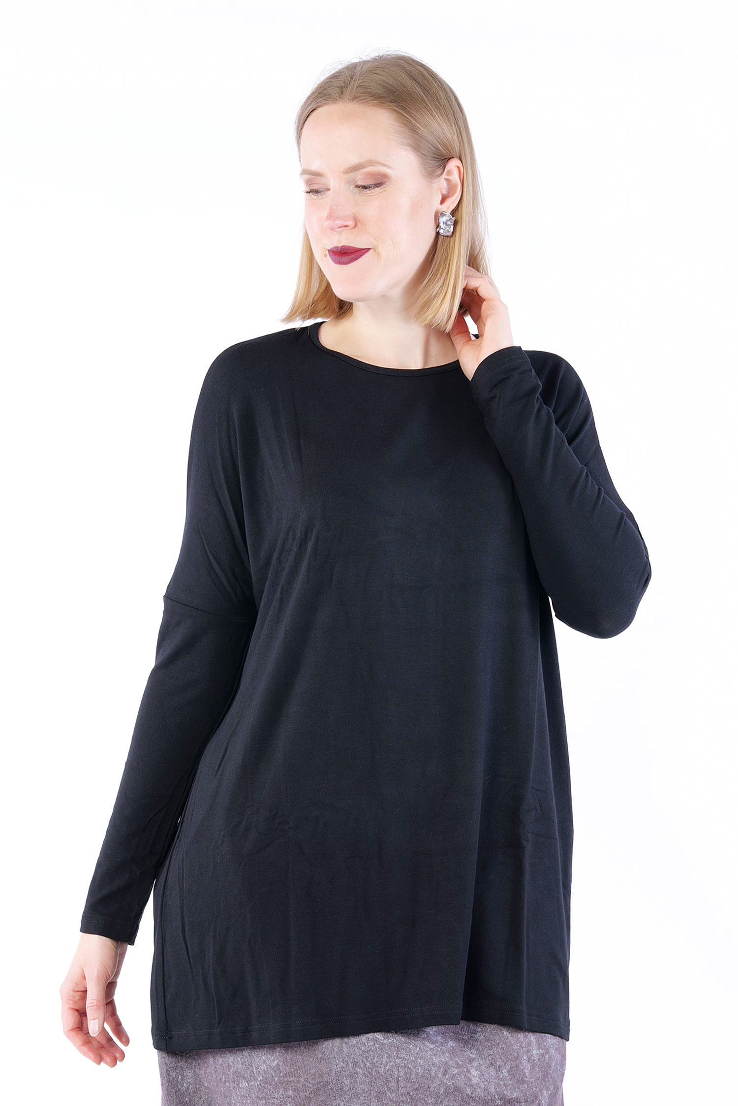 Oversize top - Black - 6610