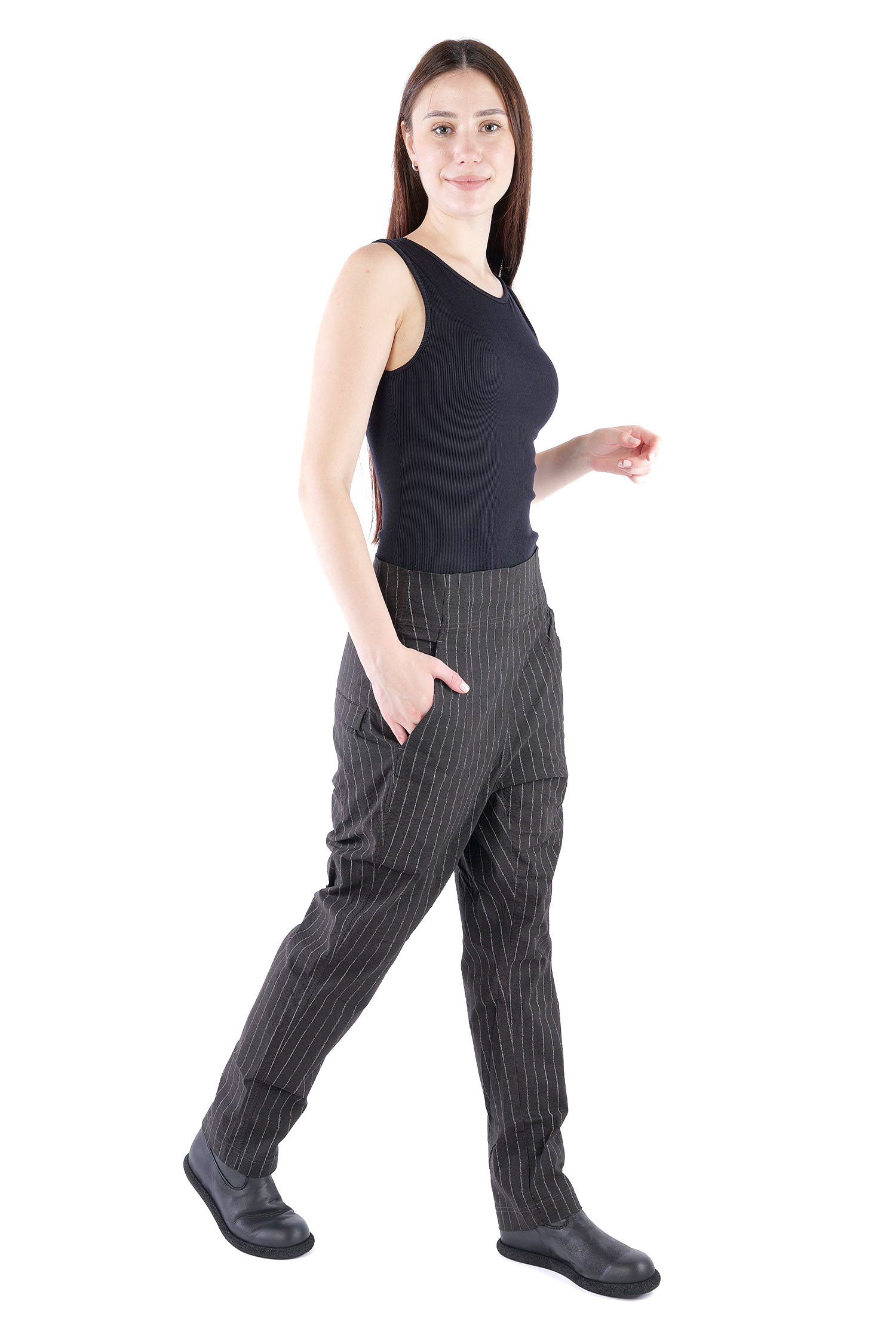 Legere Stretchhose - Umbra cloud stripe - 2261240103