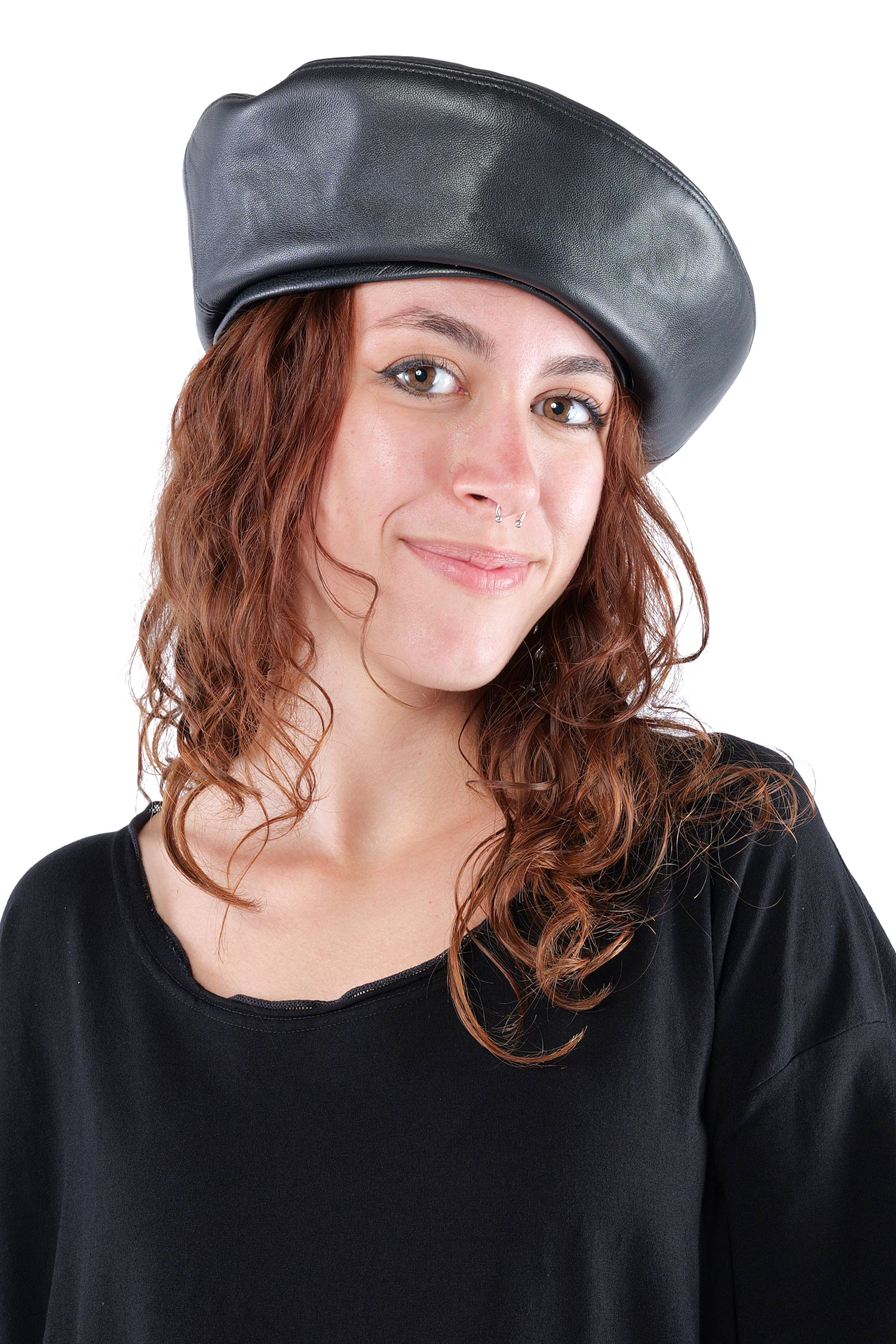 Beret hat - Black - W5513