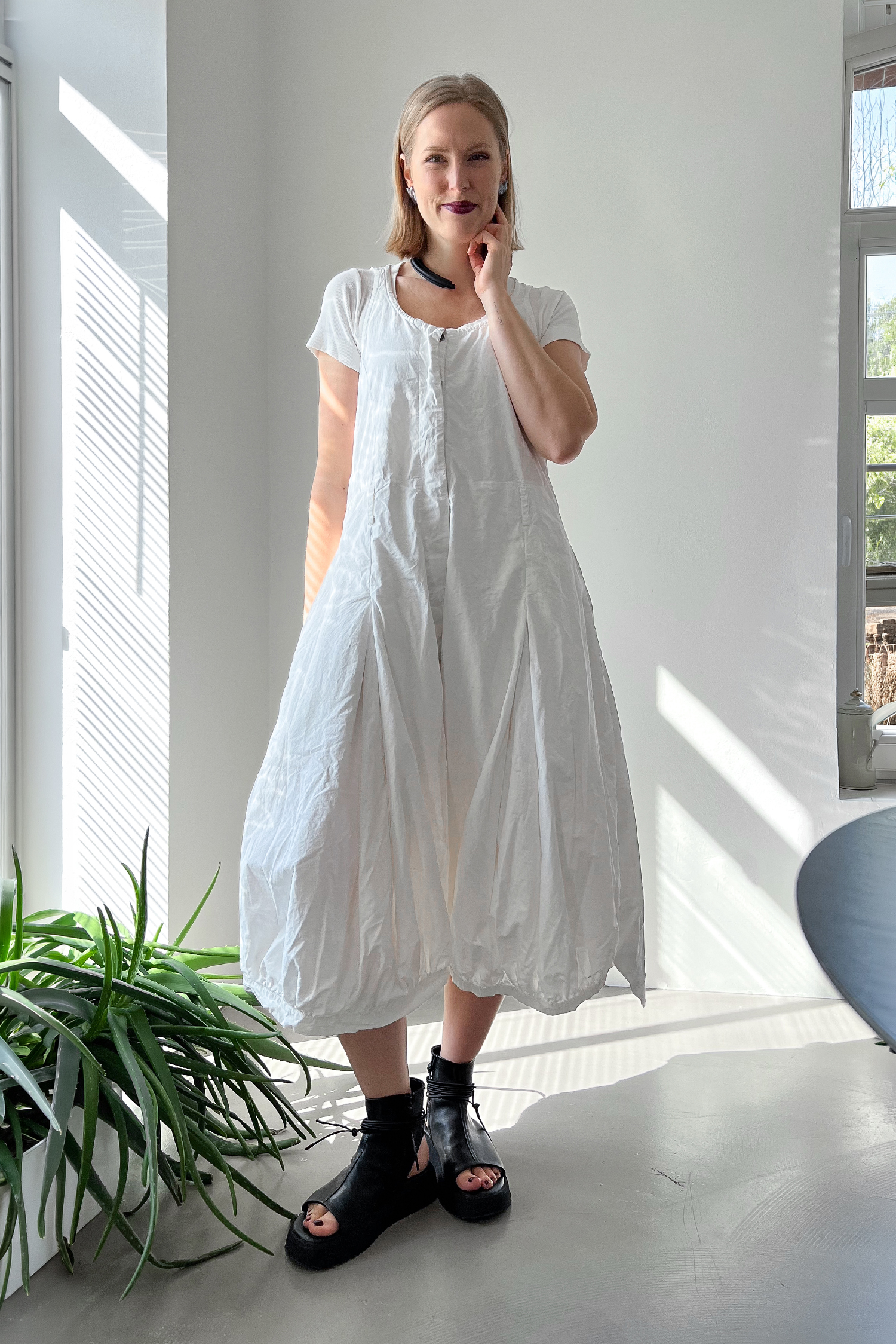Wide-leg jumpsuit - Seafoam fog - 1262261309