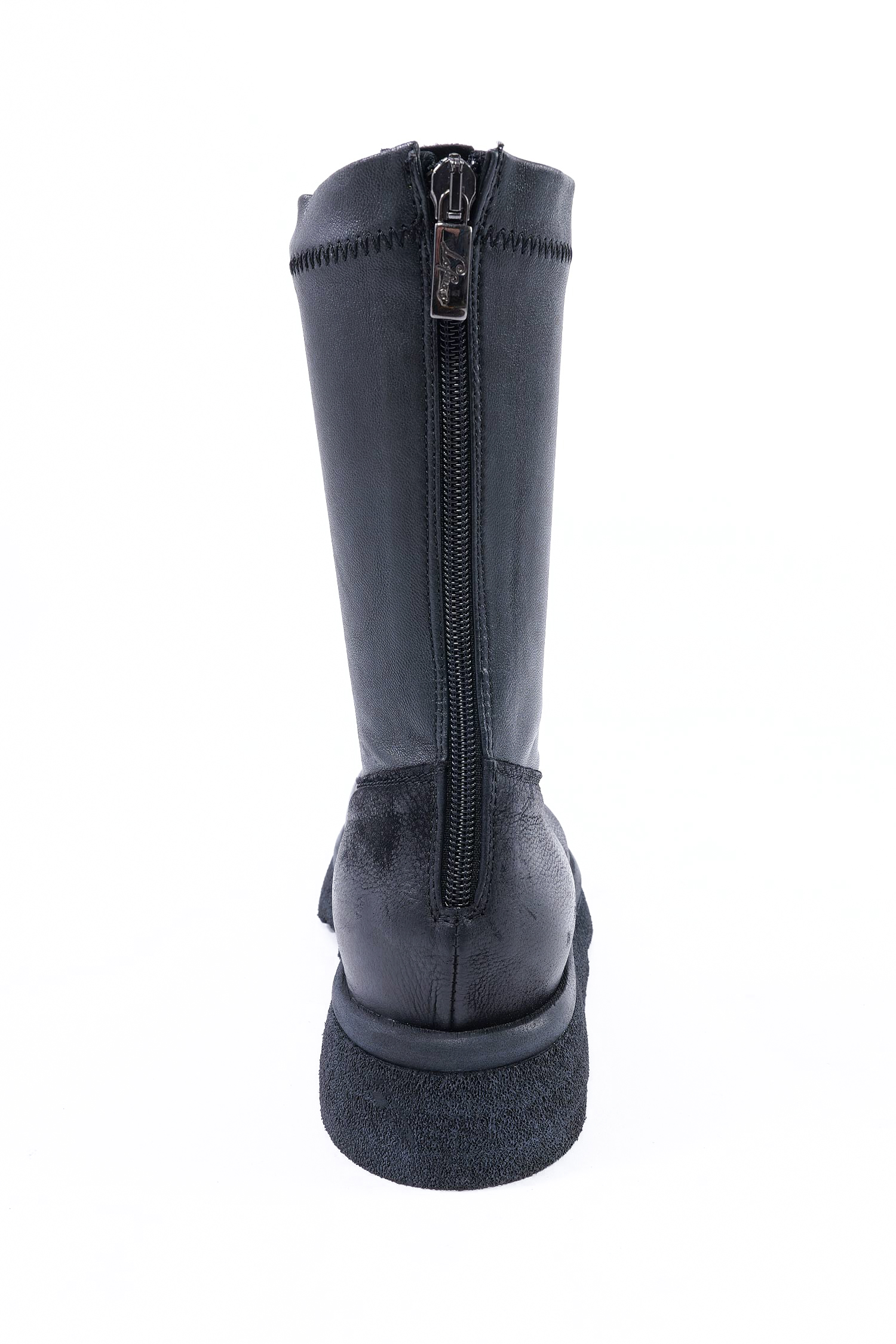 Leder Boots - schwarz - 3042