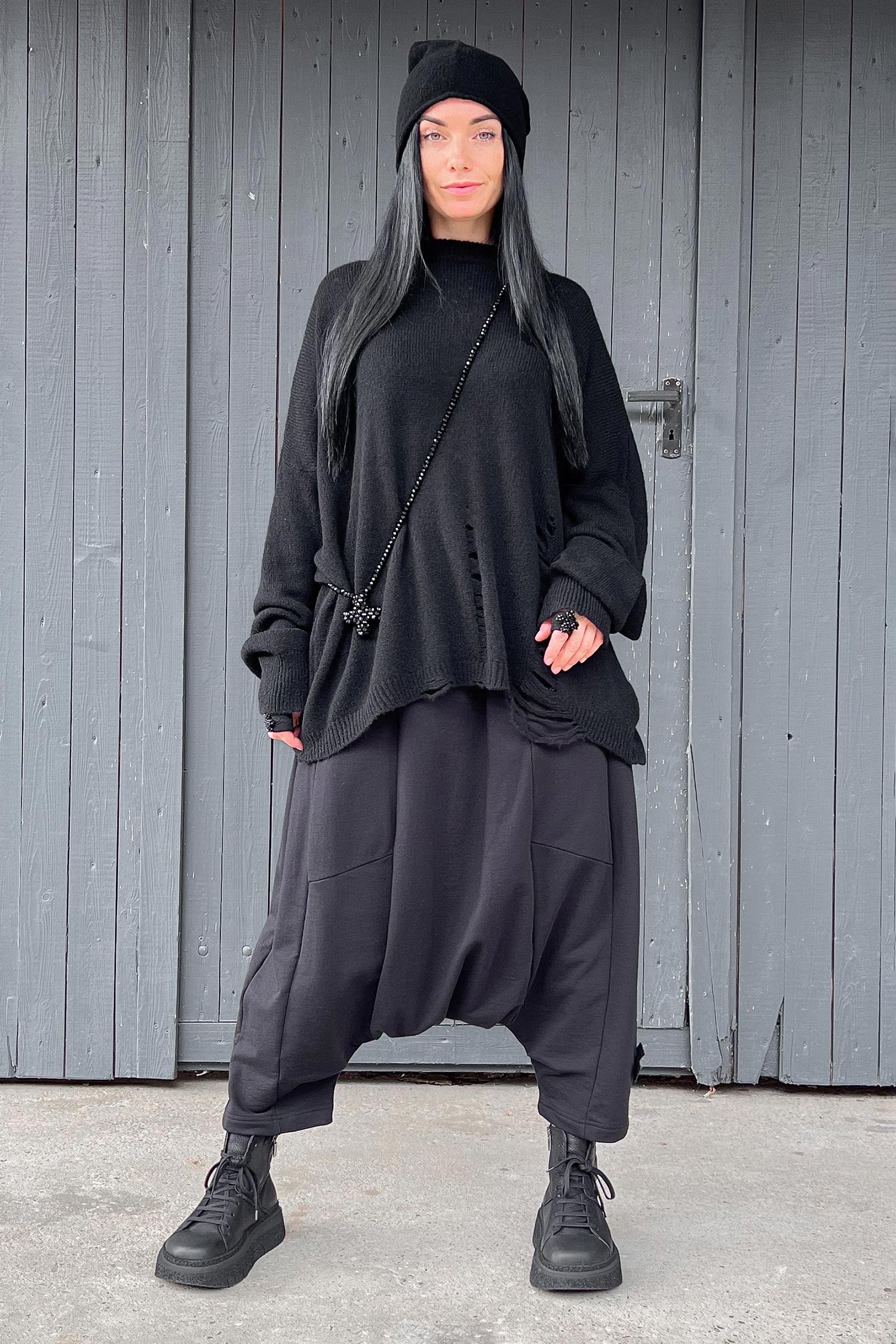 Haremshose - Schwarz - 1087