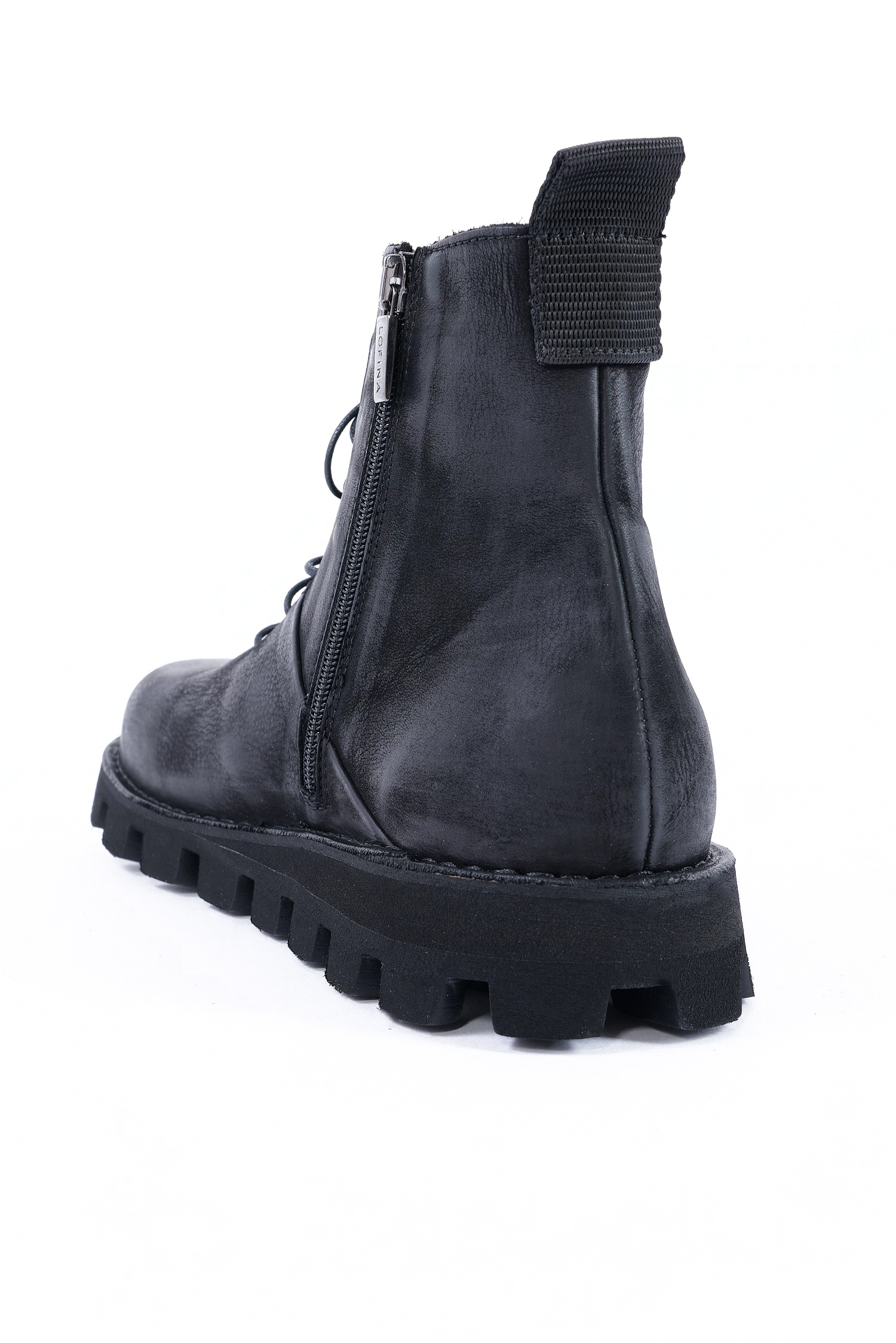 Leder Boots - Schwarz - 9231