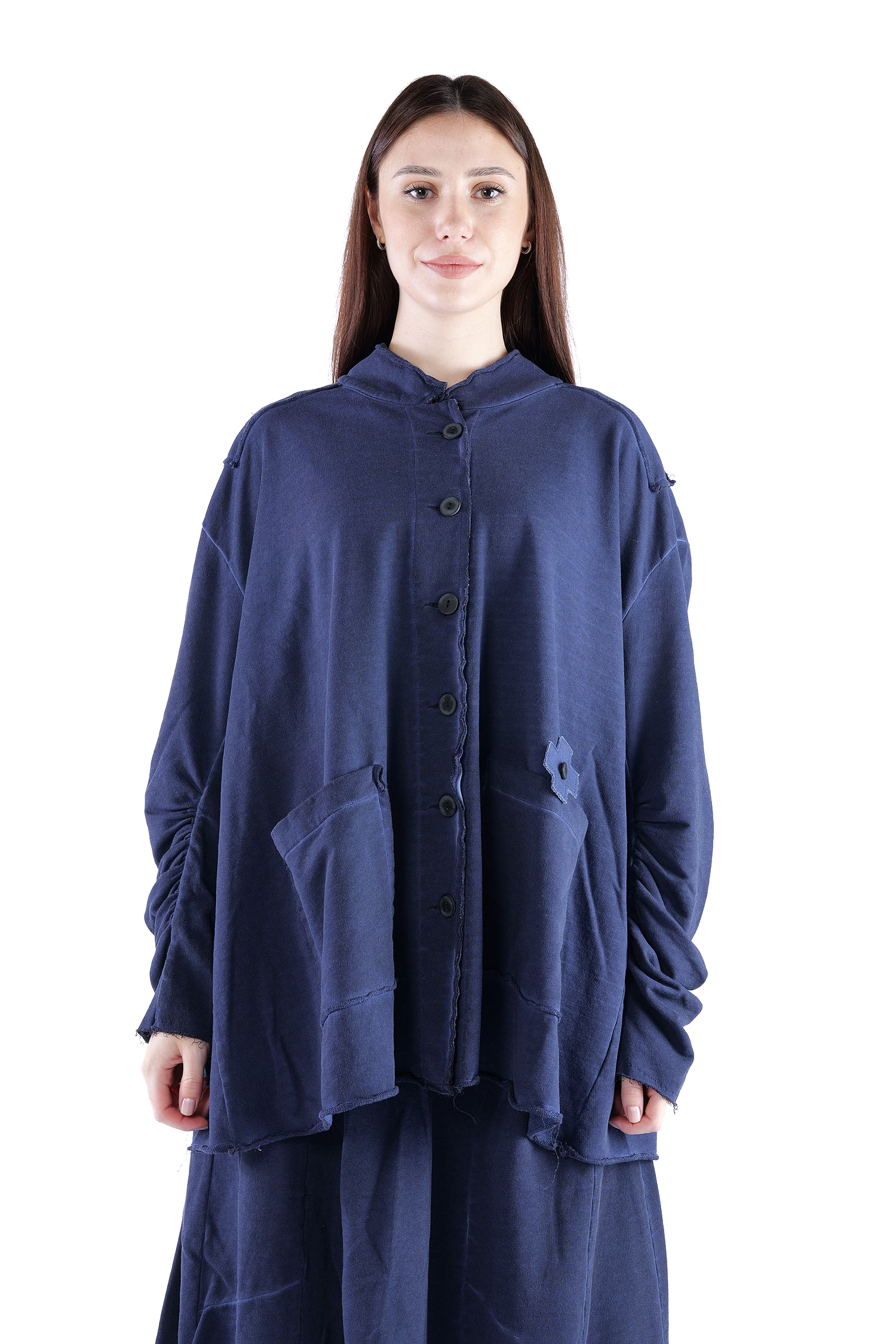 Oversize Sweatjacke - Ocean - 2129