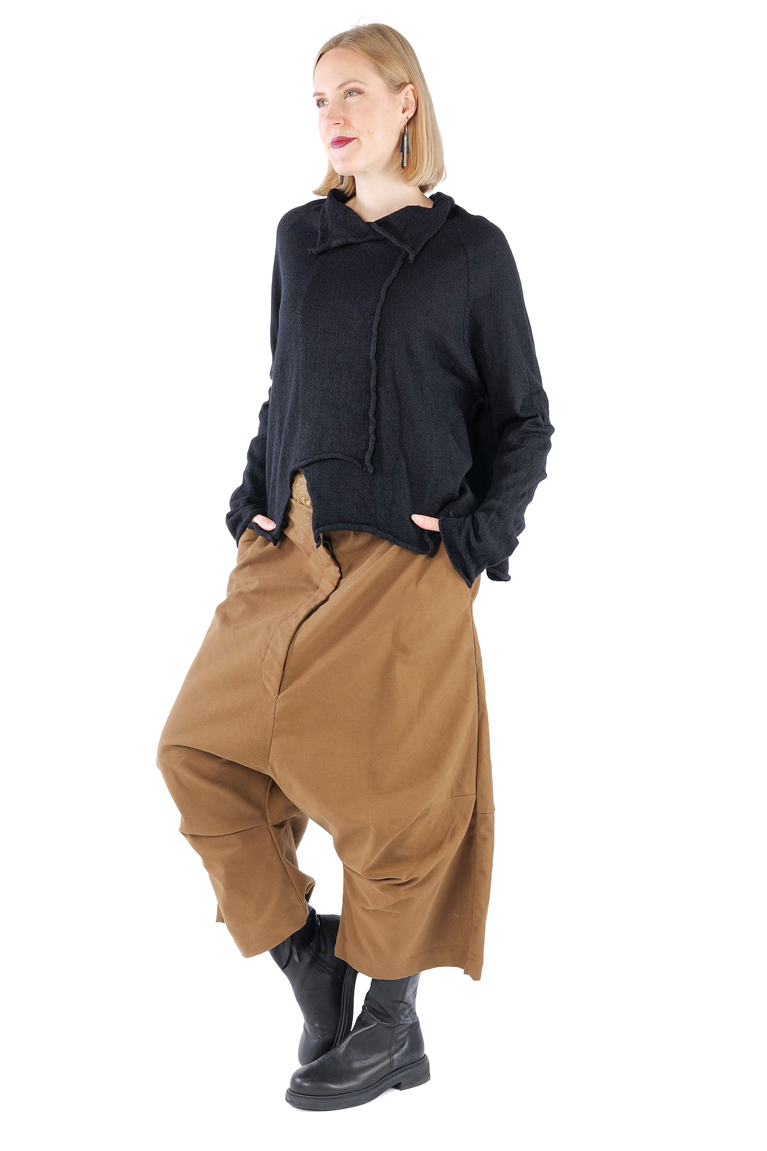 Oversize Wollpullover - Schwarz - 2261680713