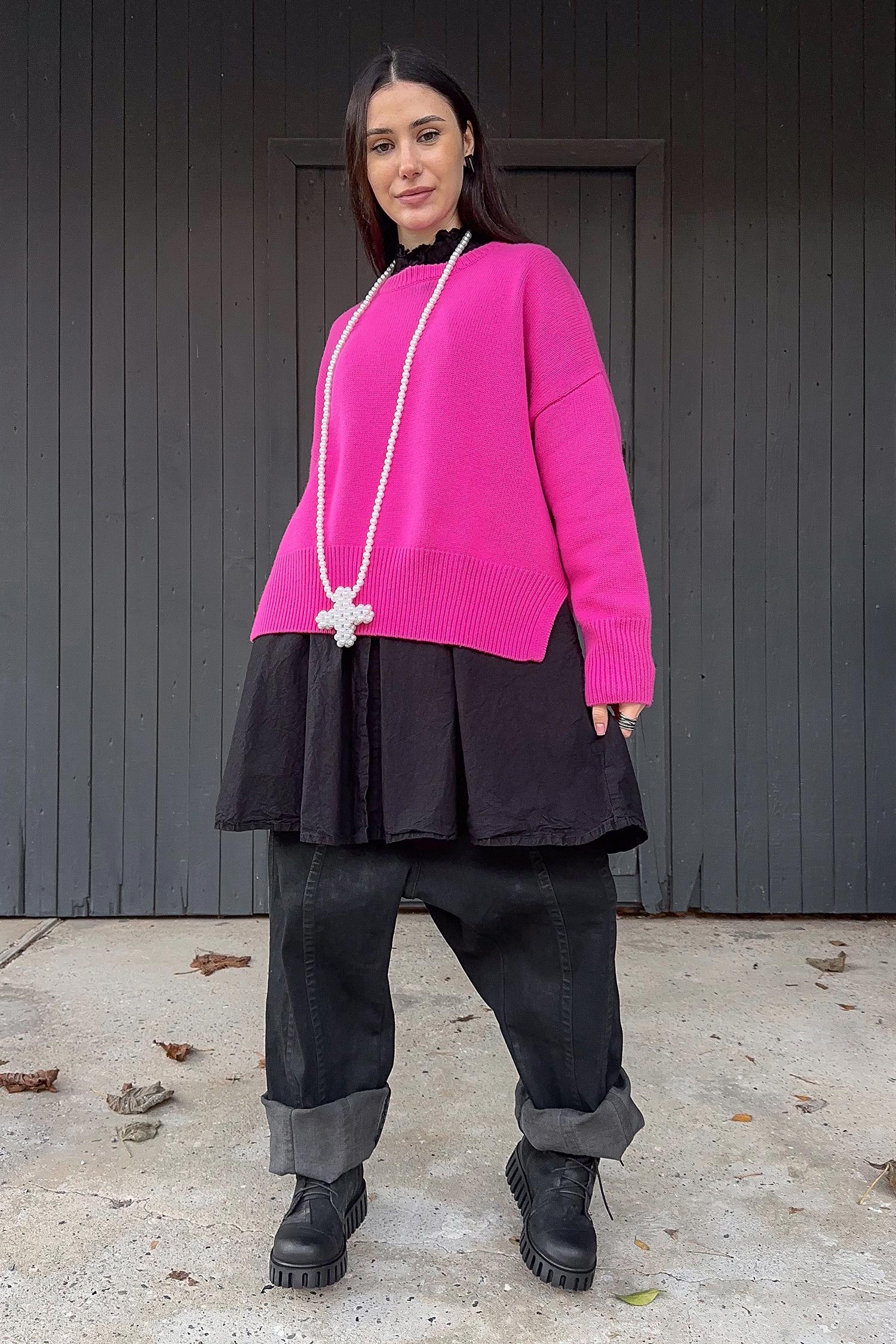 Baumwoll-Bluse - Schwarz - Jewerist