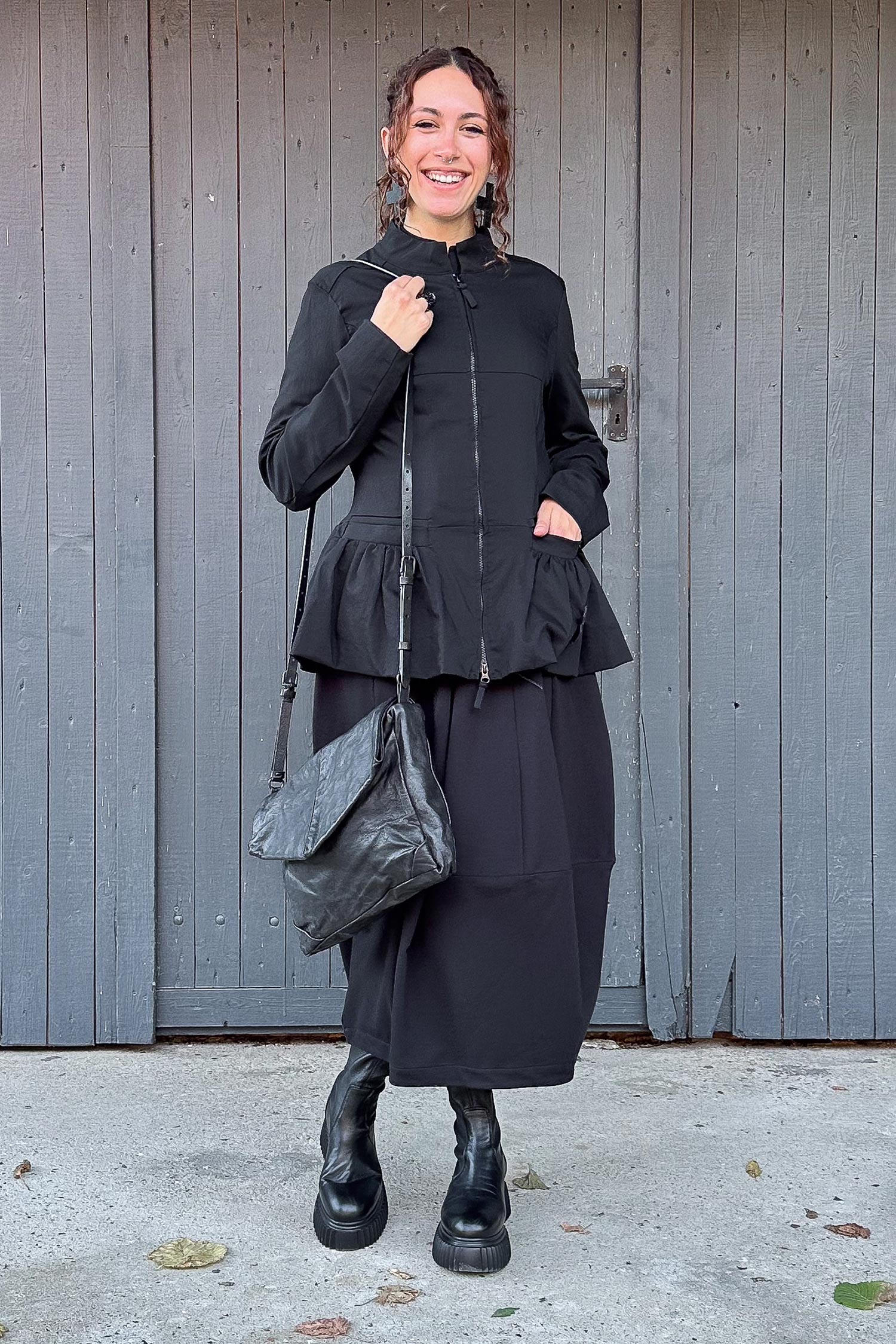Leather shoulder bag - Black - 2252482507