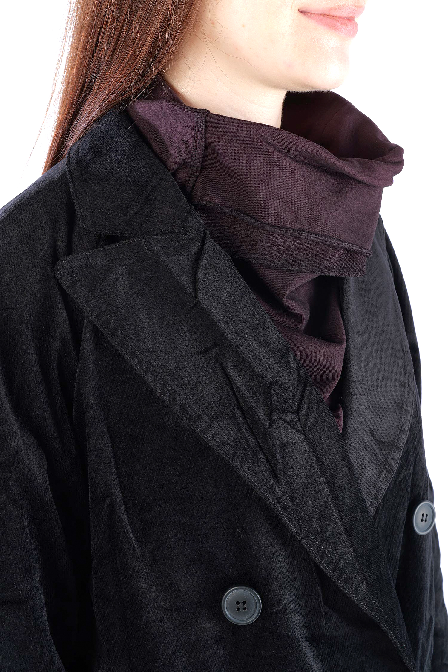 Feincord Mantel - Schwarz - 2263231212