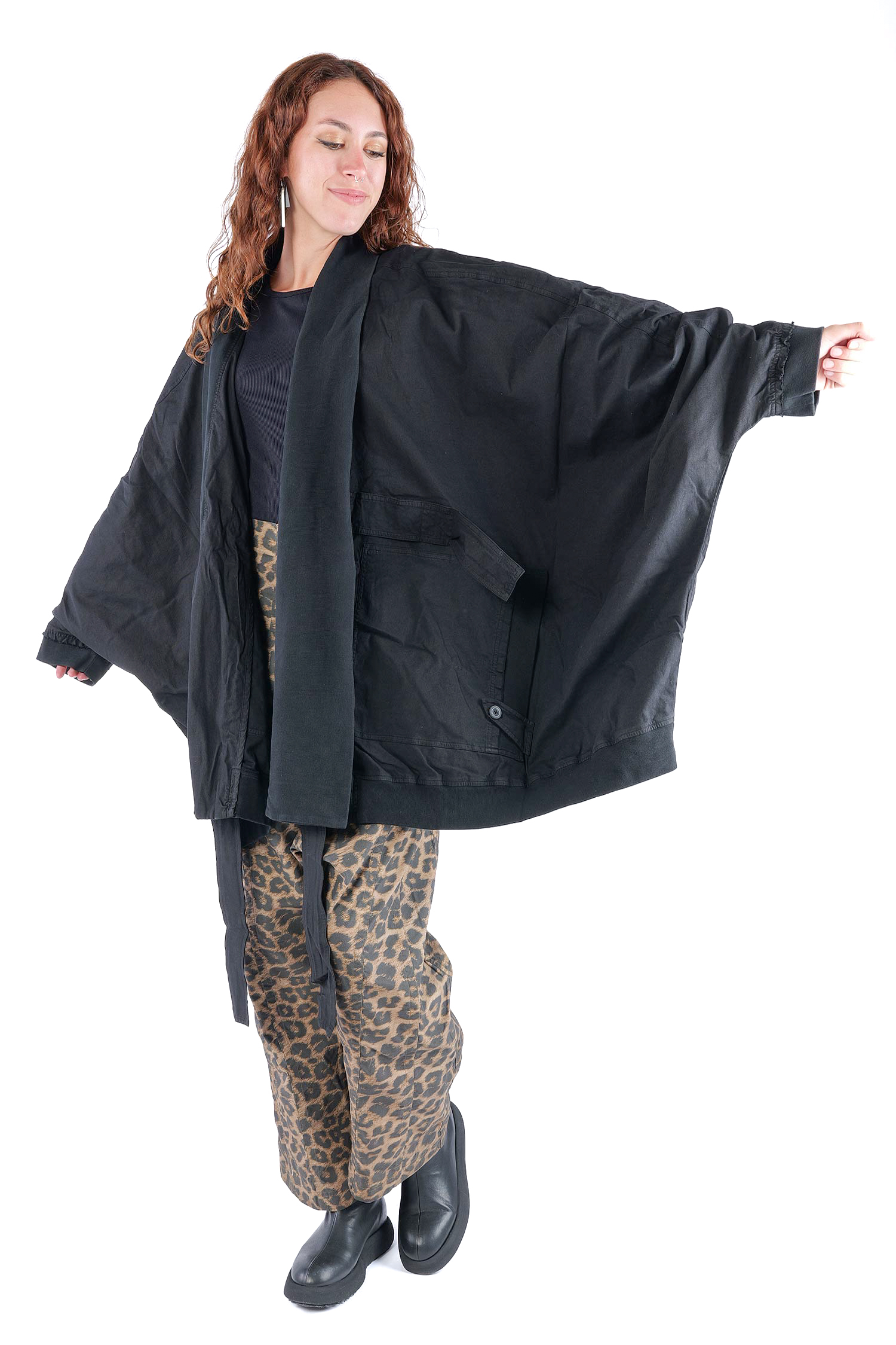 Oversize Jacke - Schwarz - 2262601108