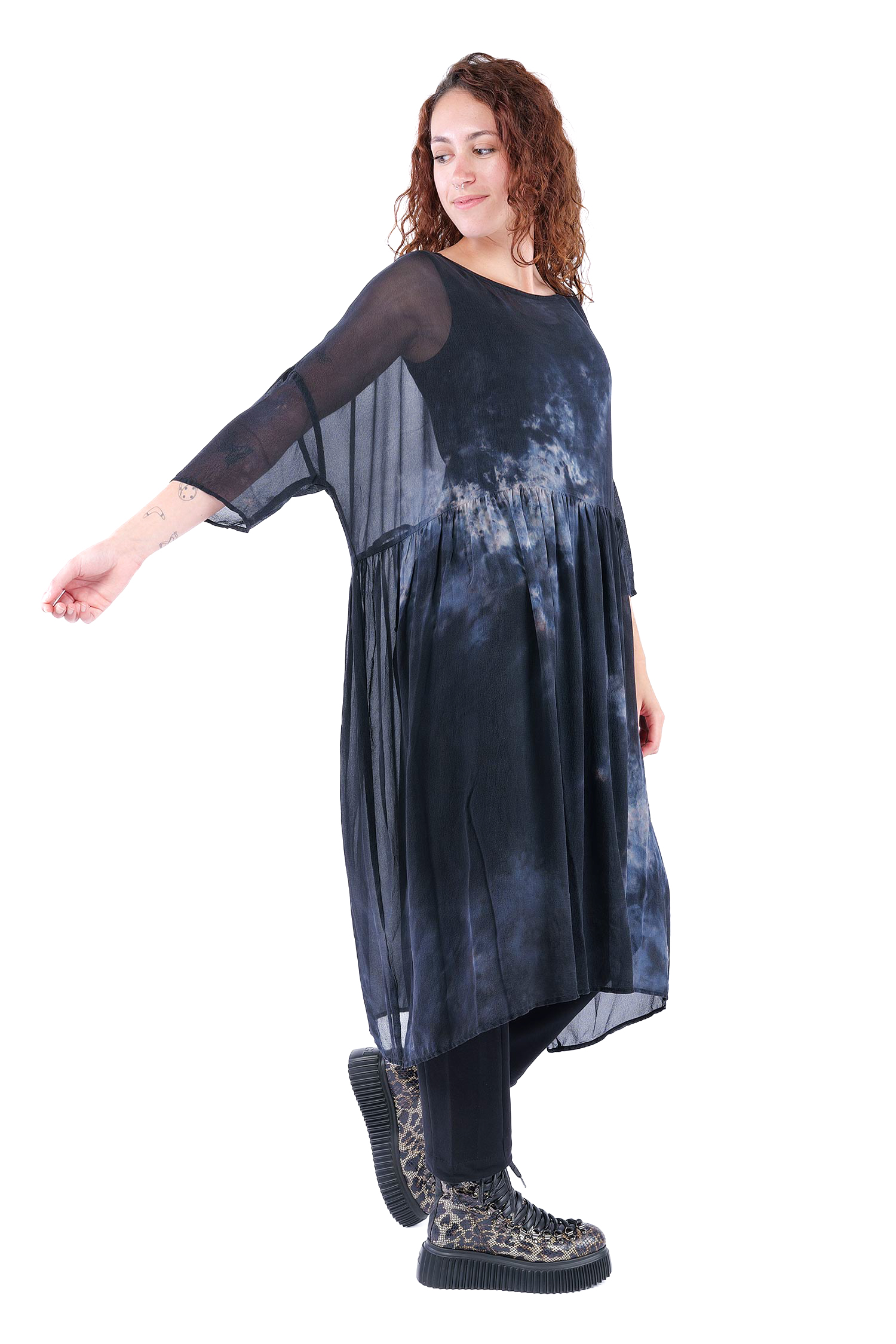 Oversize Seidenkleid - Anschein - Holdtrue