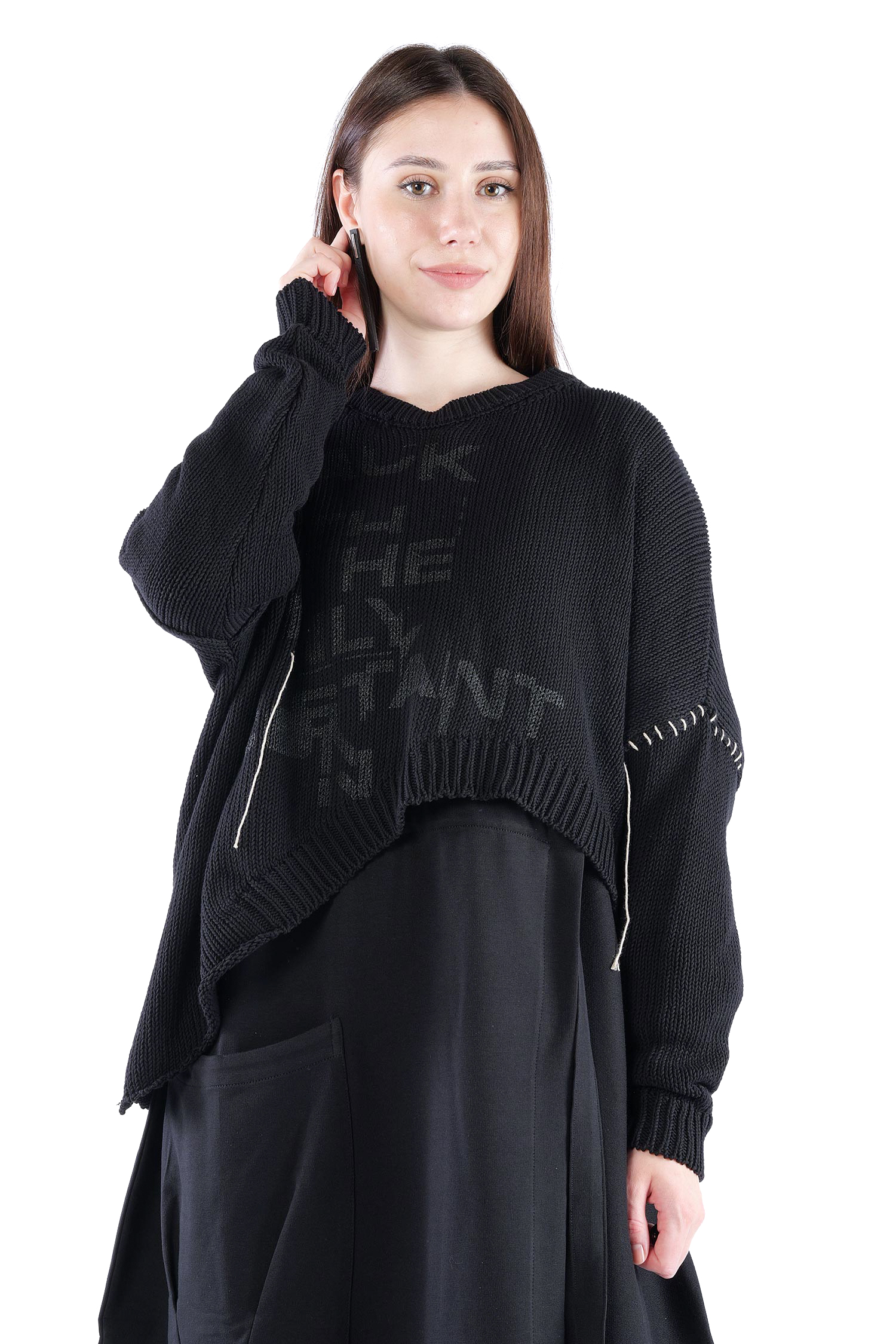 Strick Pullover - Schwarz - Elypse