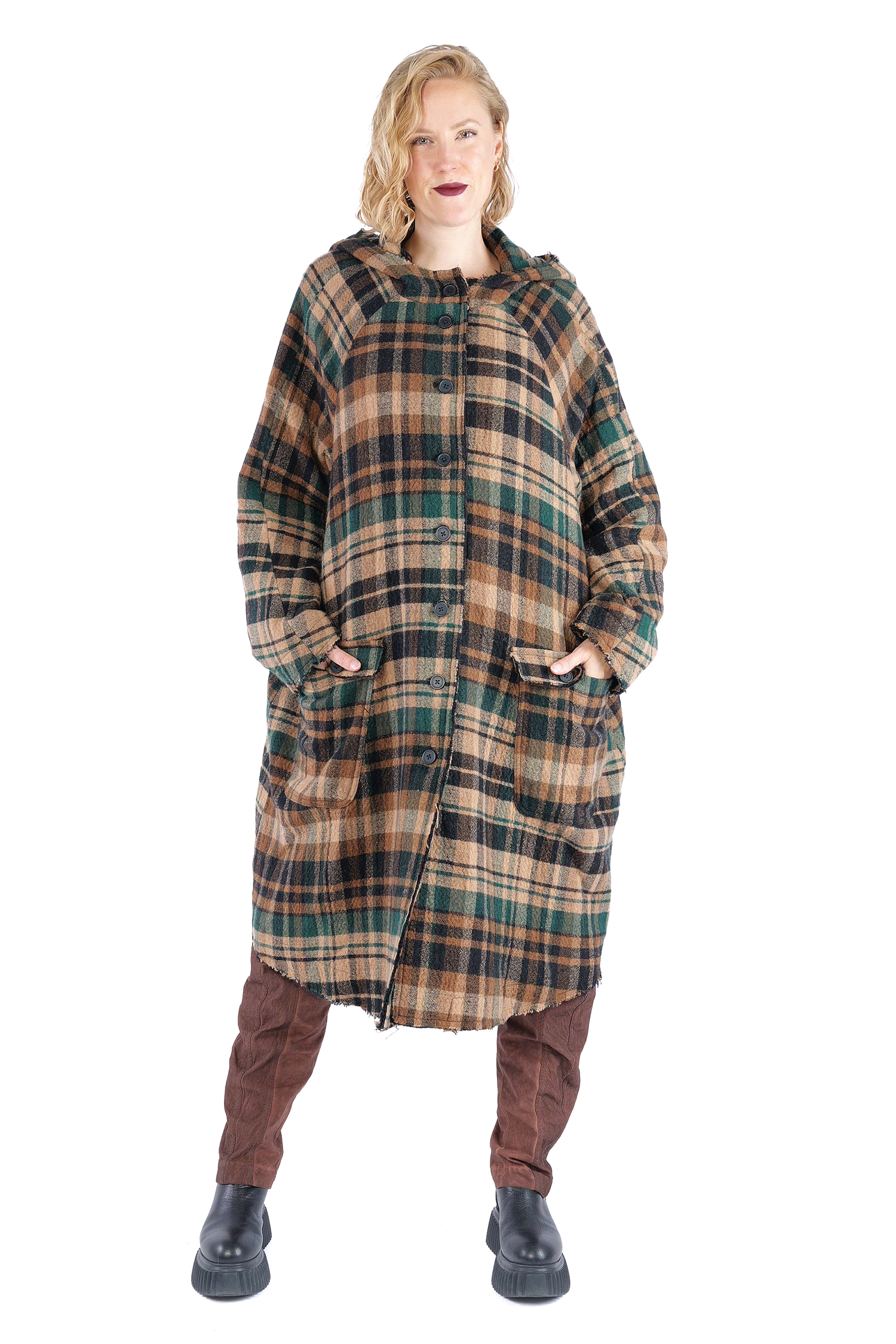 Fransiger Wintermantel - Forest check - 2263281203