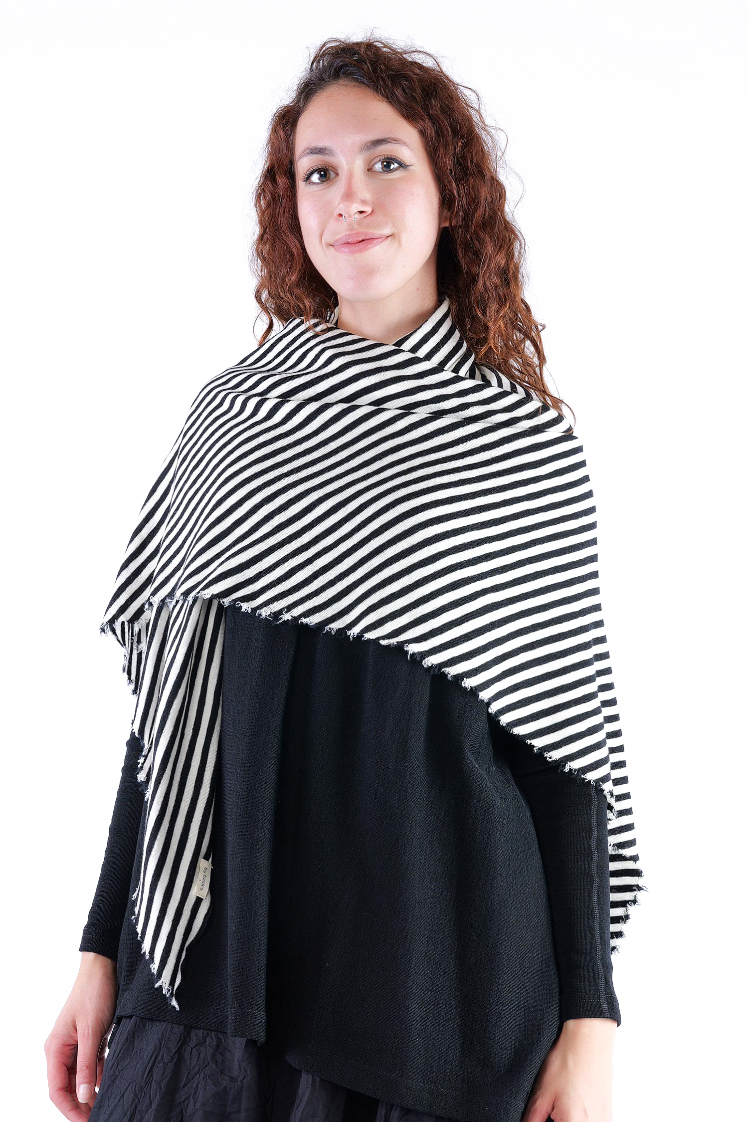 Dreieckstuch - white/black-schmal - 1063
