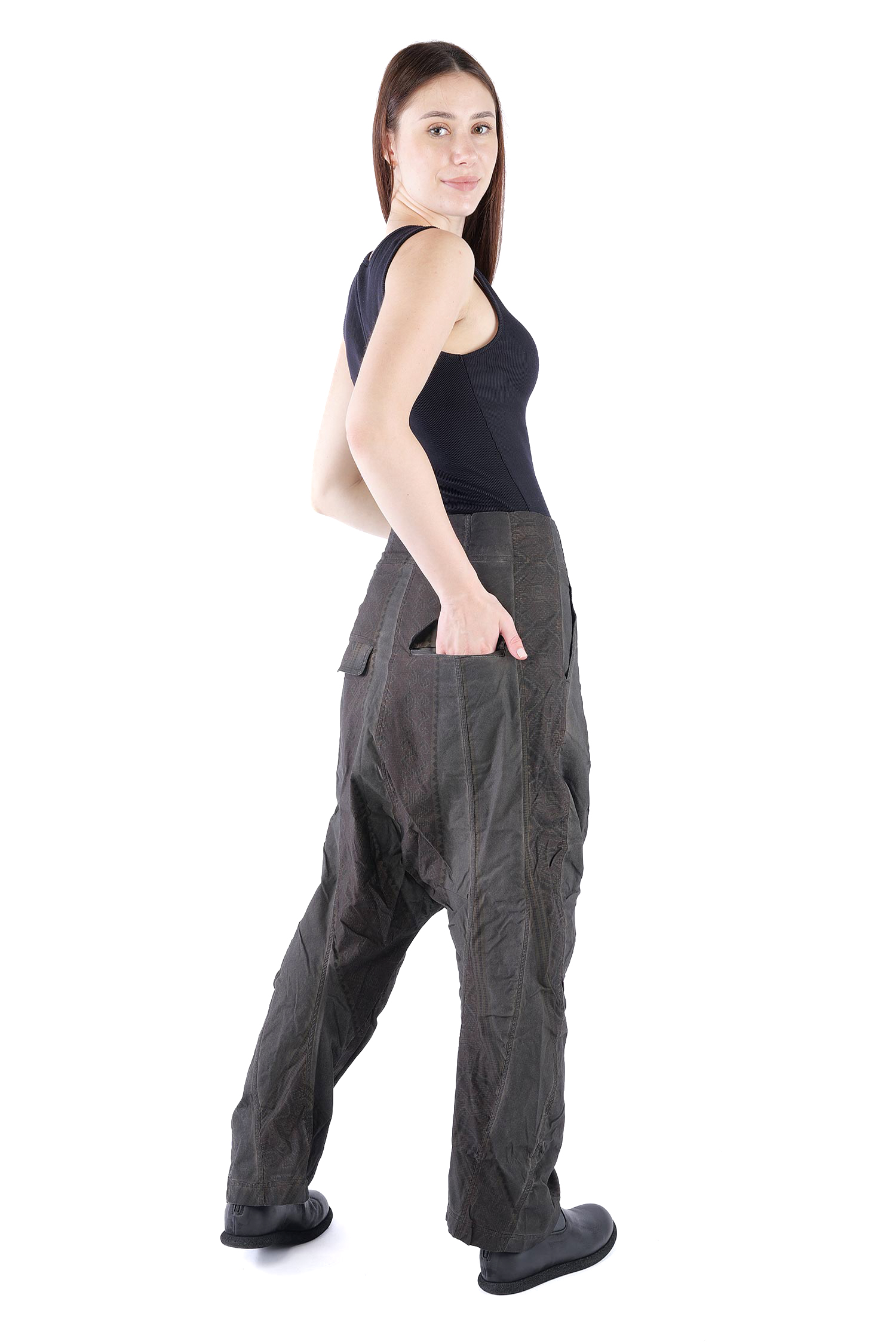 Stretchhose - Black cloud stripe - 2262390103