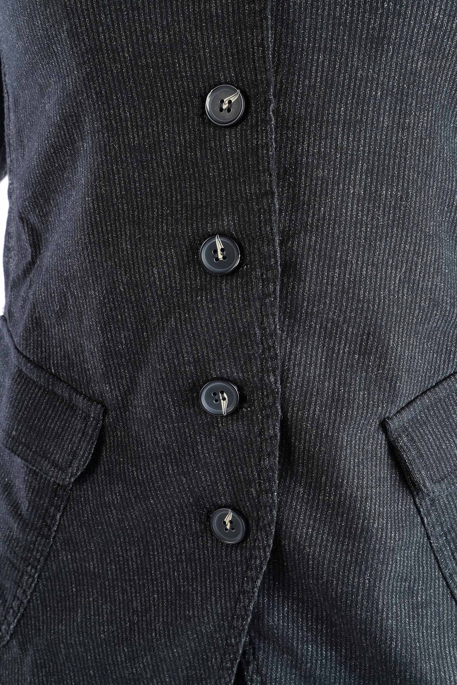 Nadelstreifen Jacke - Black stripe - 2263411101