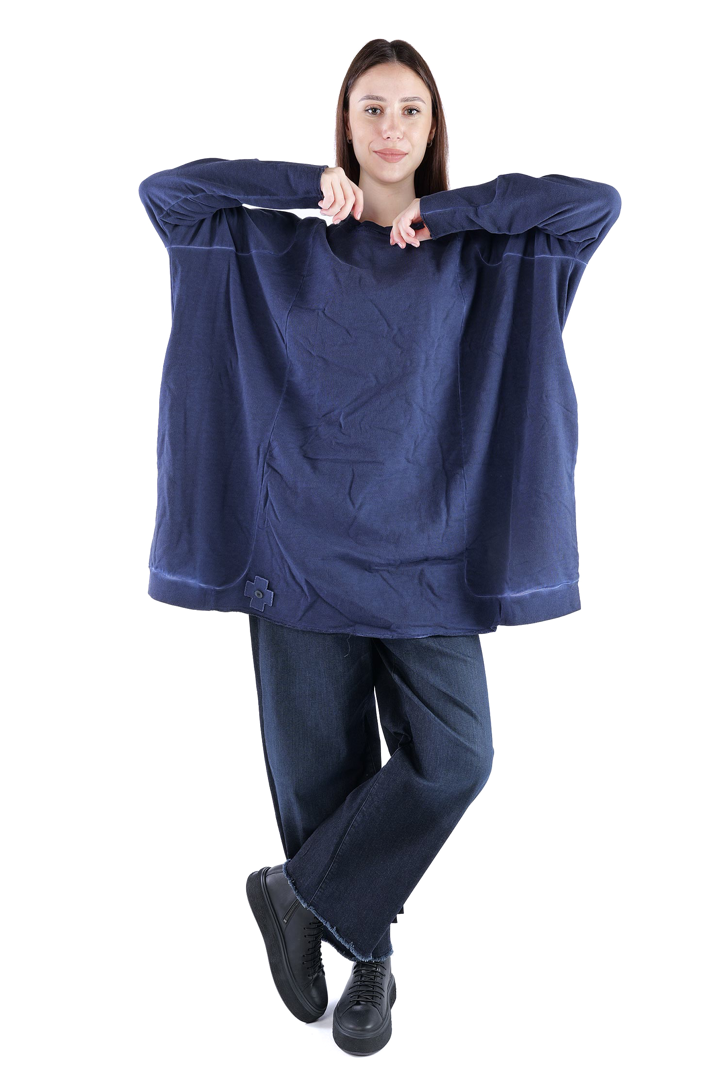 Oversize Sweatpullover - Ocean - 2139