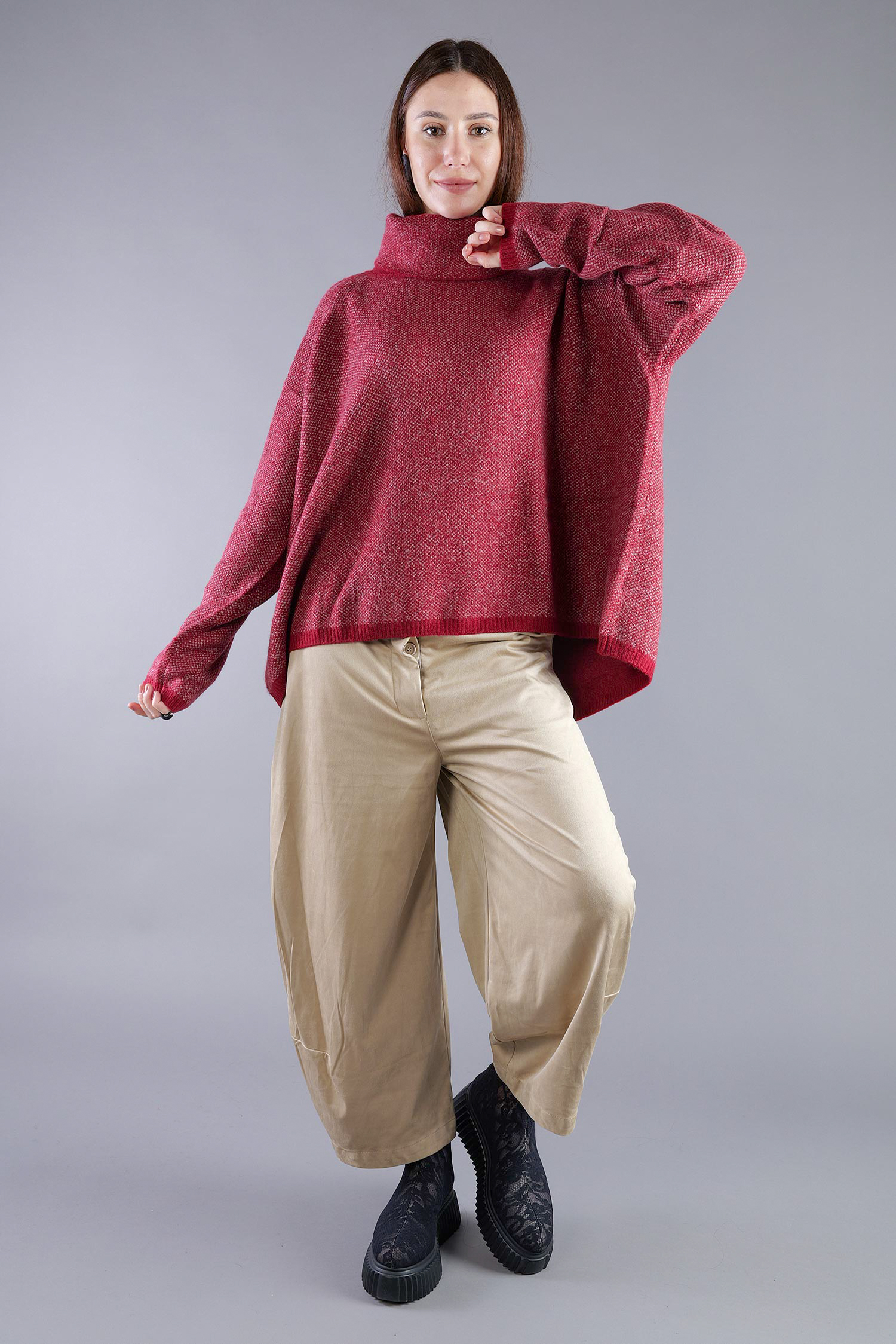 Strickpullover - Lava crystal jacquard - 2263270702