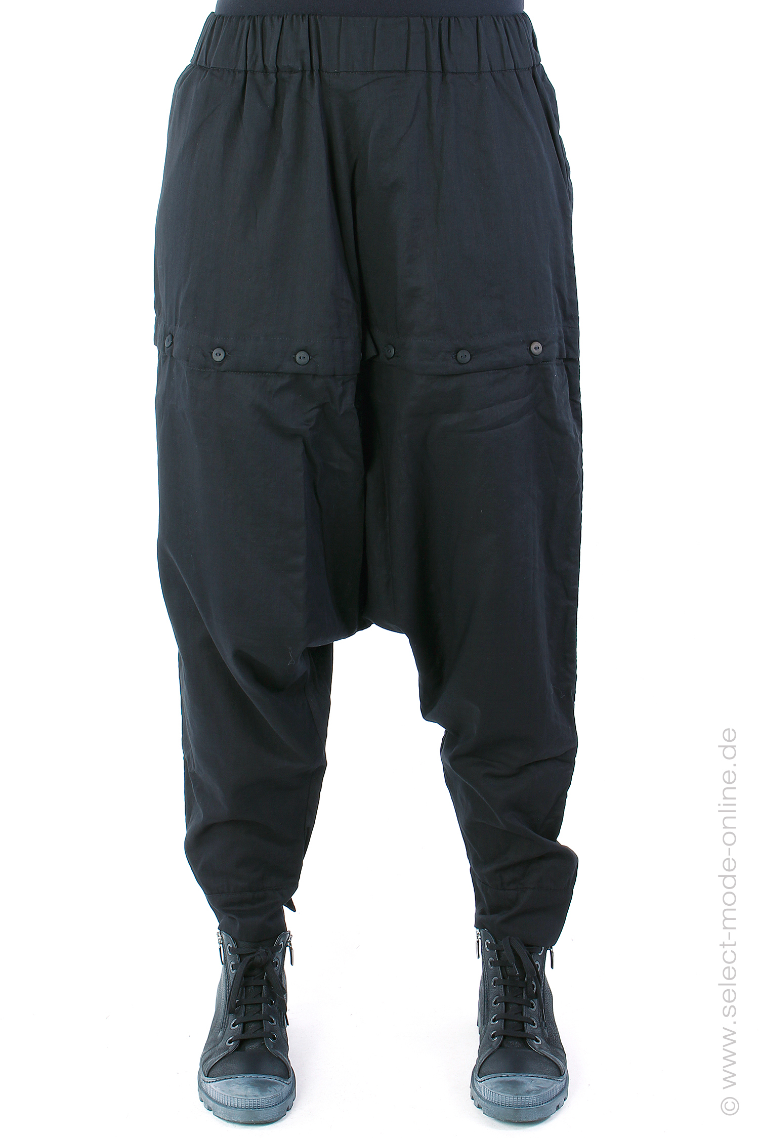 Double layered pants - Black - WALD