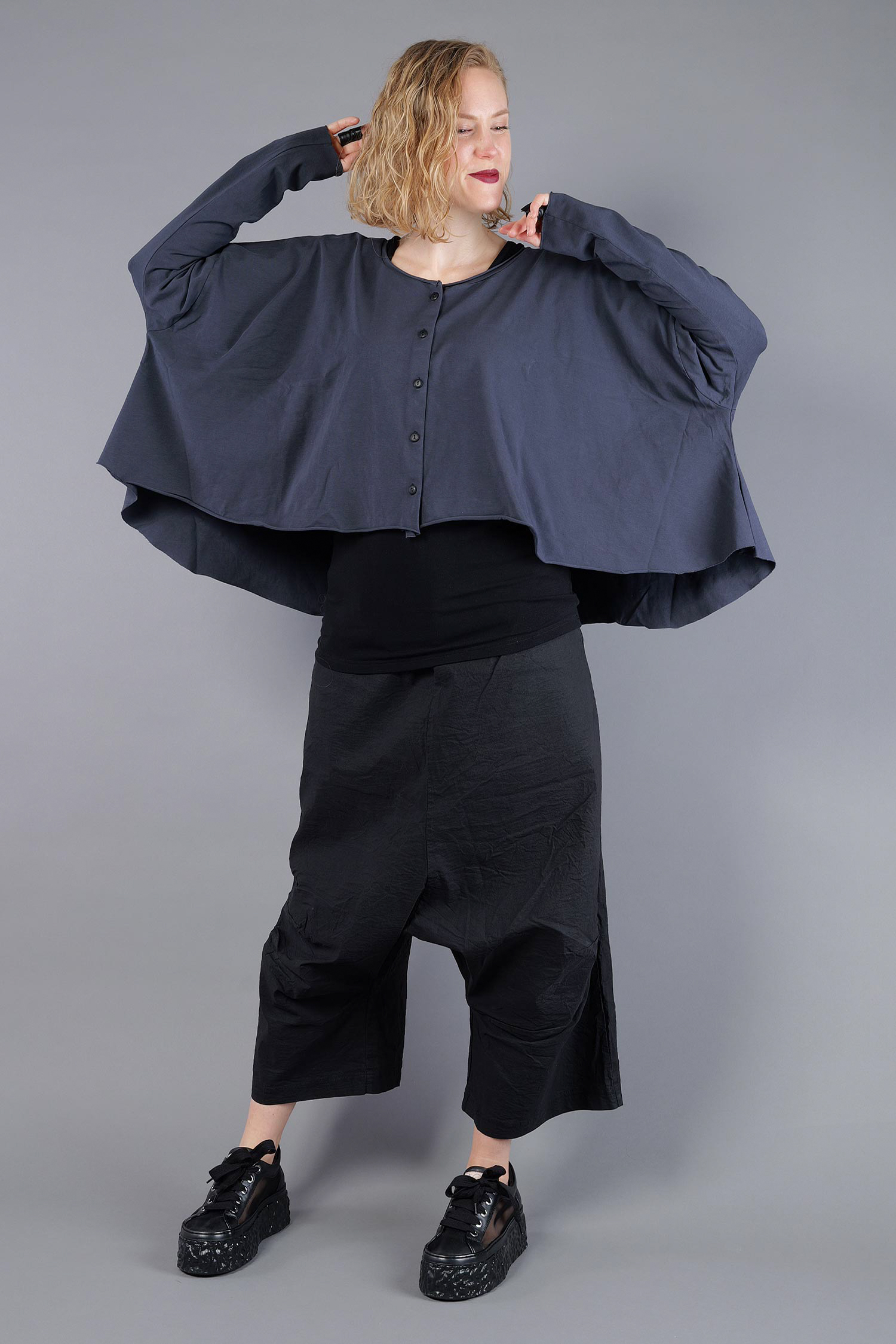 Oversize Jerseyjacke - Satt - Soulviel