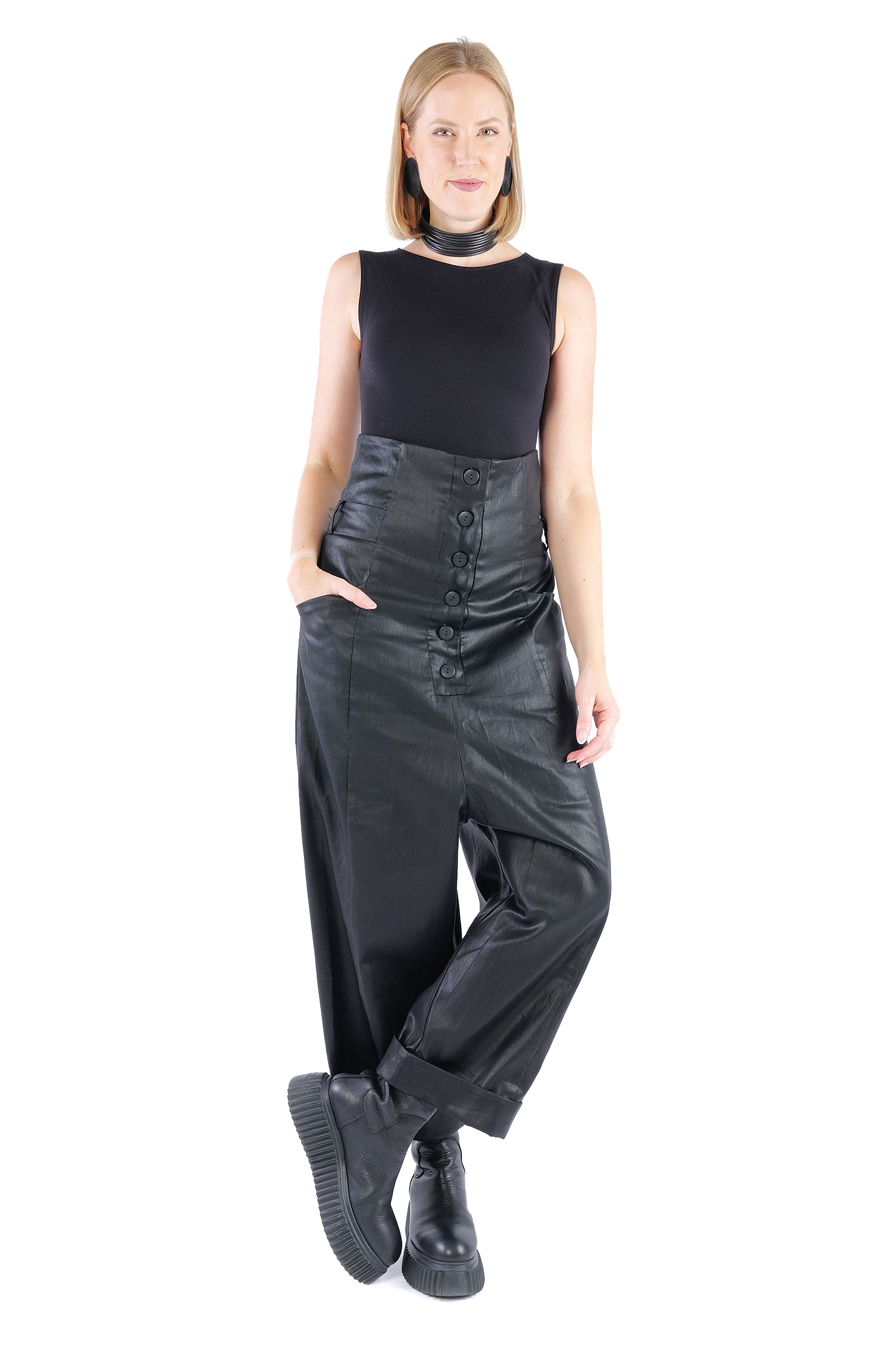 Beschichtete Hose - Black coated - Hedge