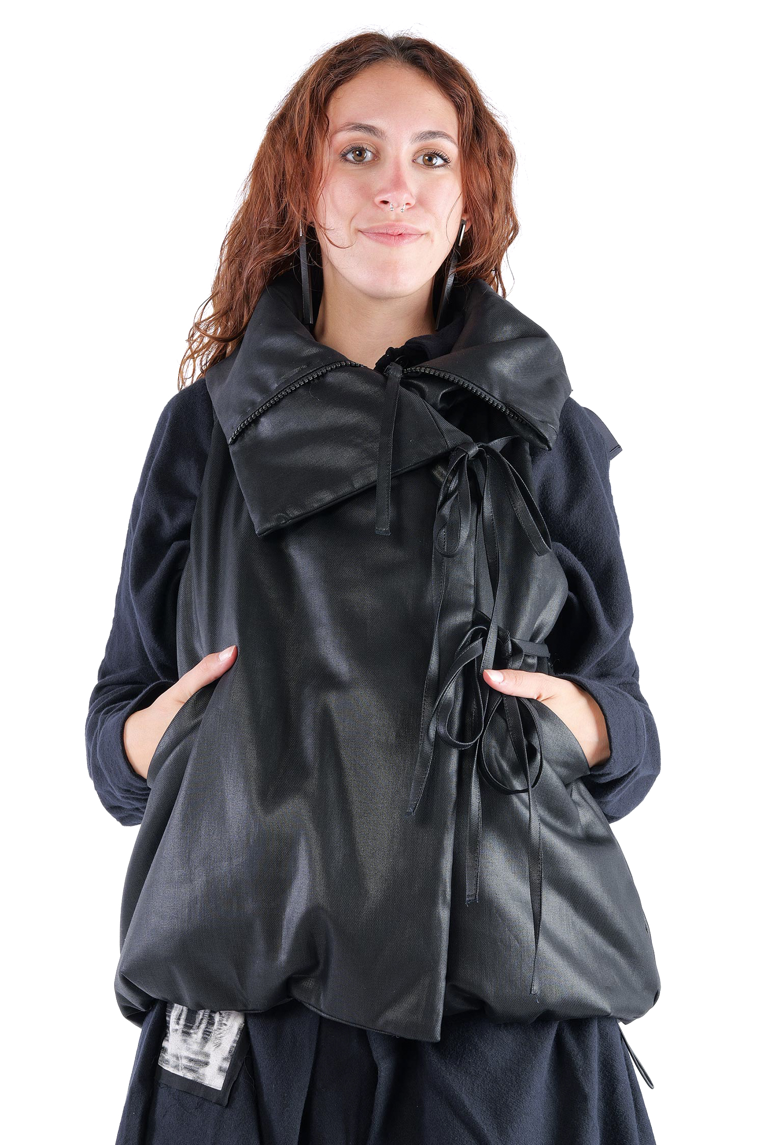 Wattierte Weste - Black coated - Boa