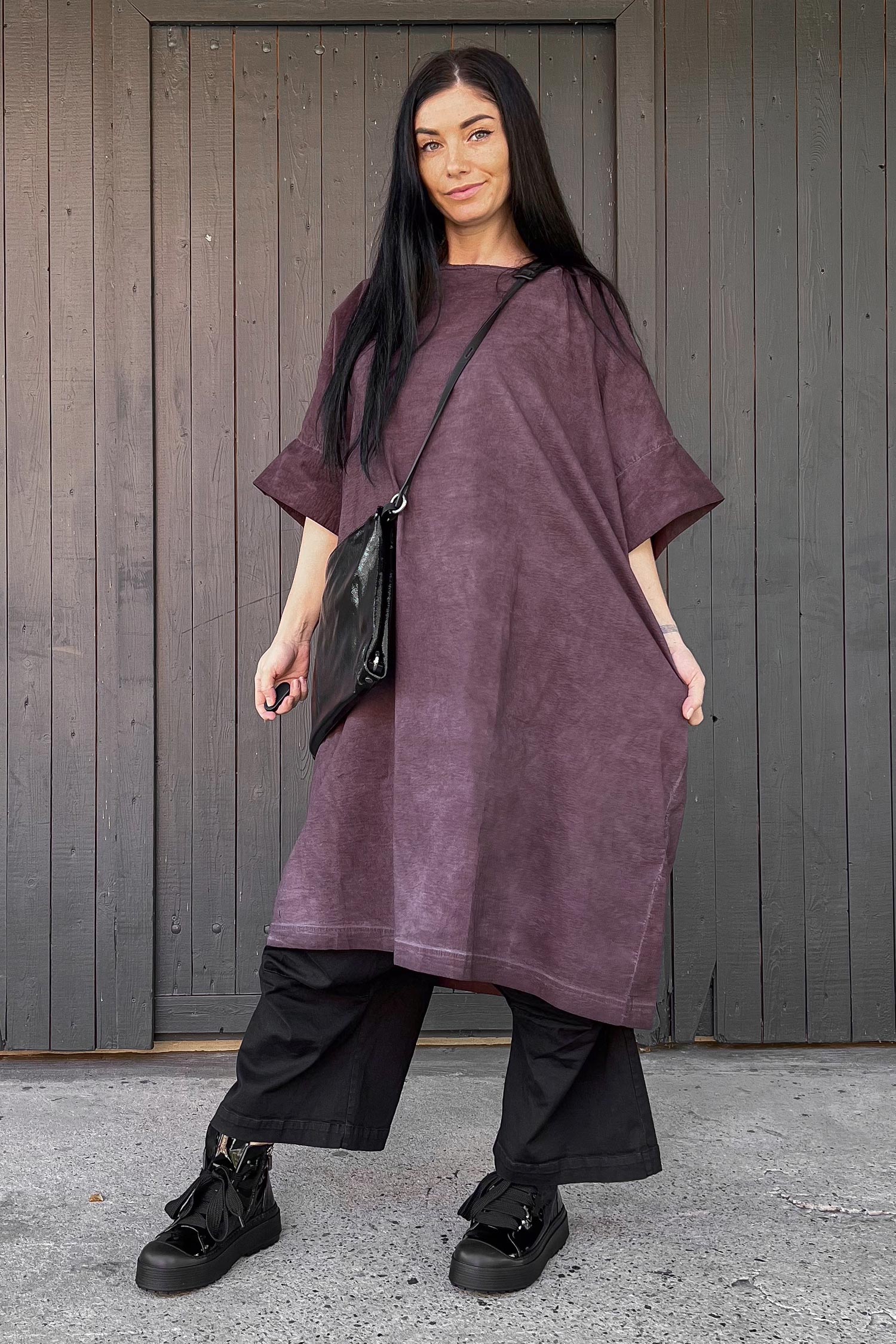 Oversize dress - Flamingo cloud - 2252240907