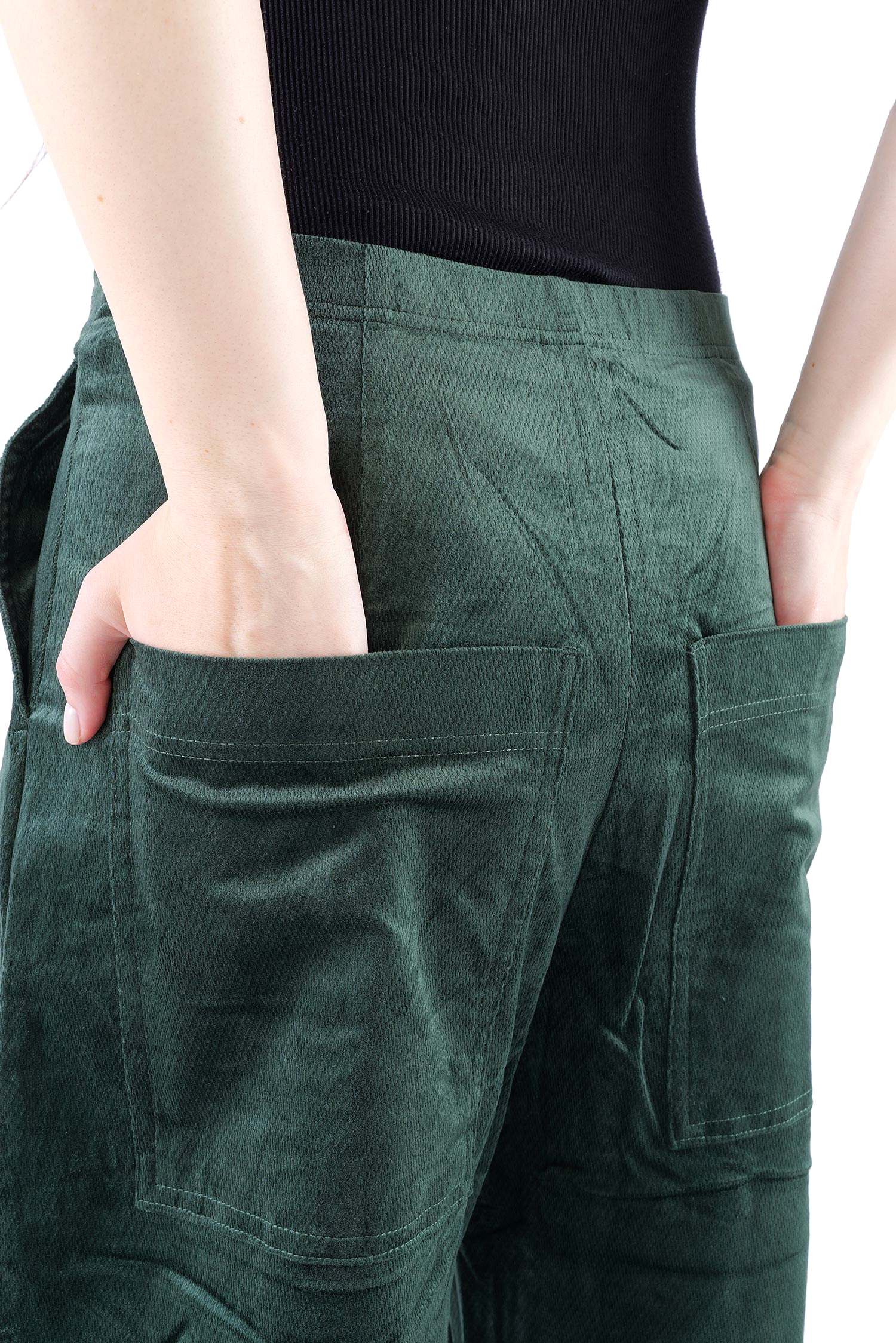 Feincord Culottes - Forest - 2263230113