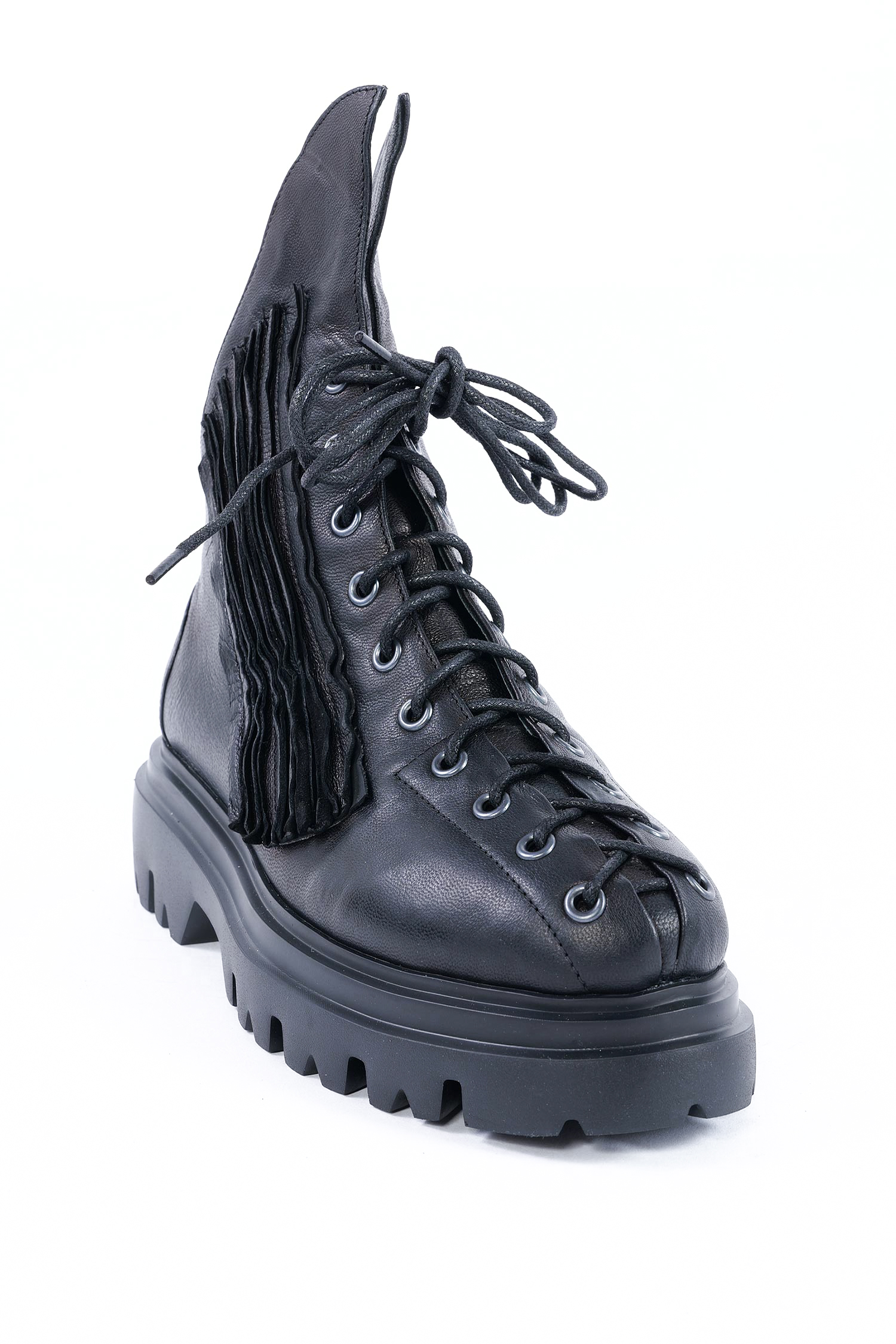 Schnür-Boots - Schwarz - Finn