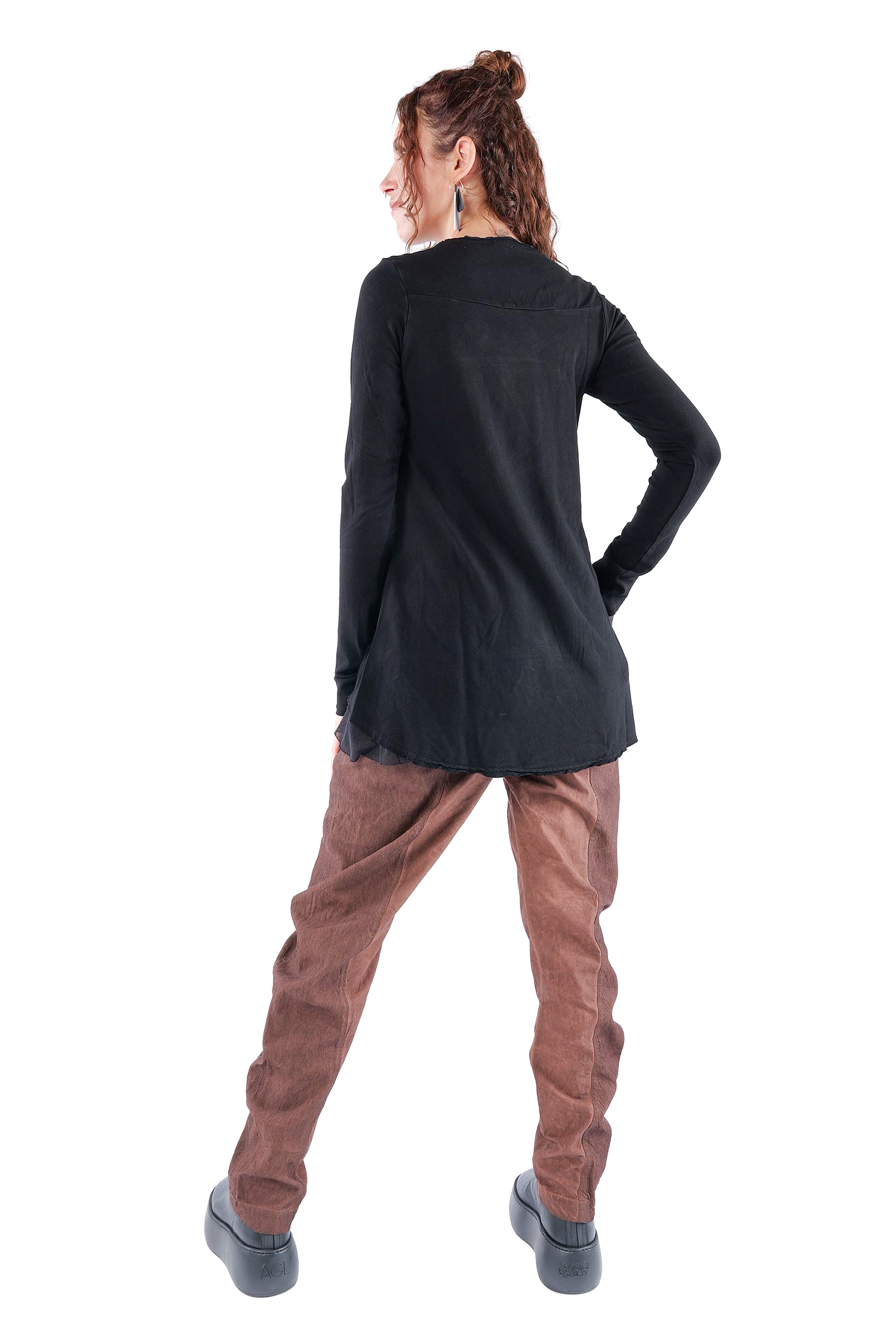 Longsleeve mit Tüll - Schwarz - 2263510501