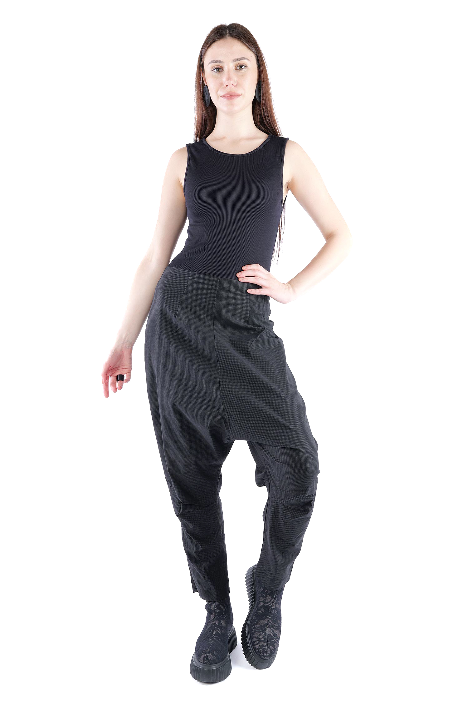 Stretchhose - Black print - 2263440101