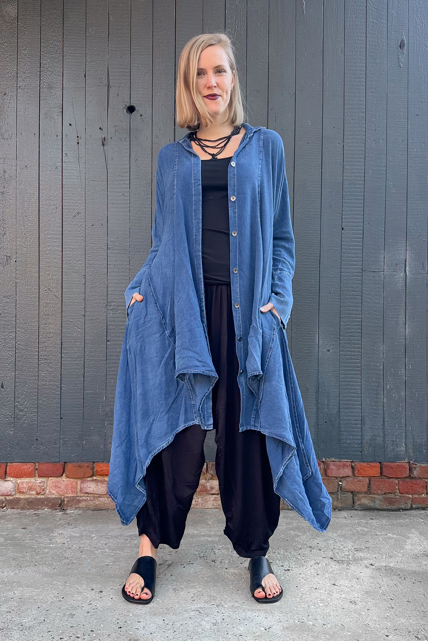 Denim coat / dress - Blue - 26076 (2611041076)