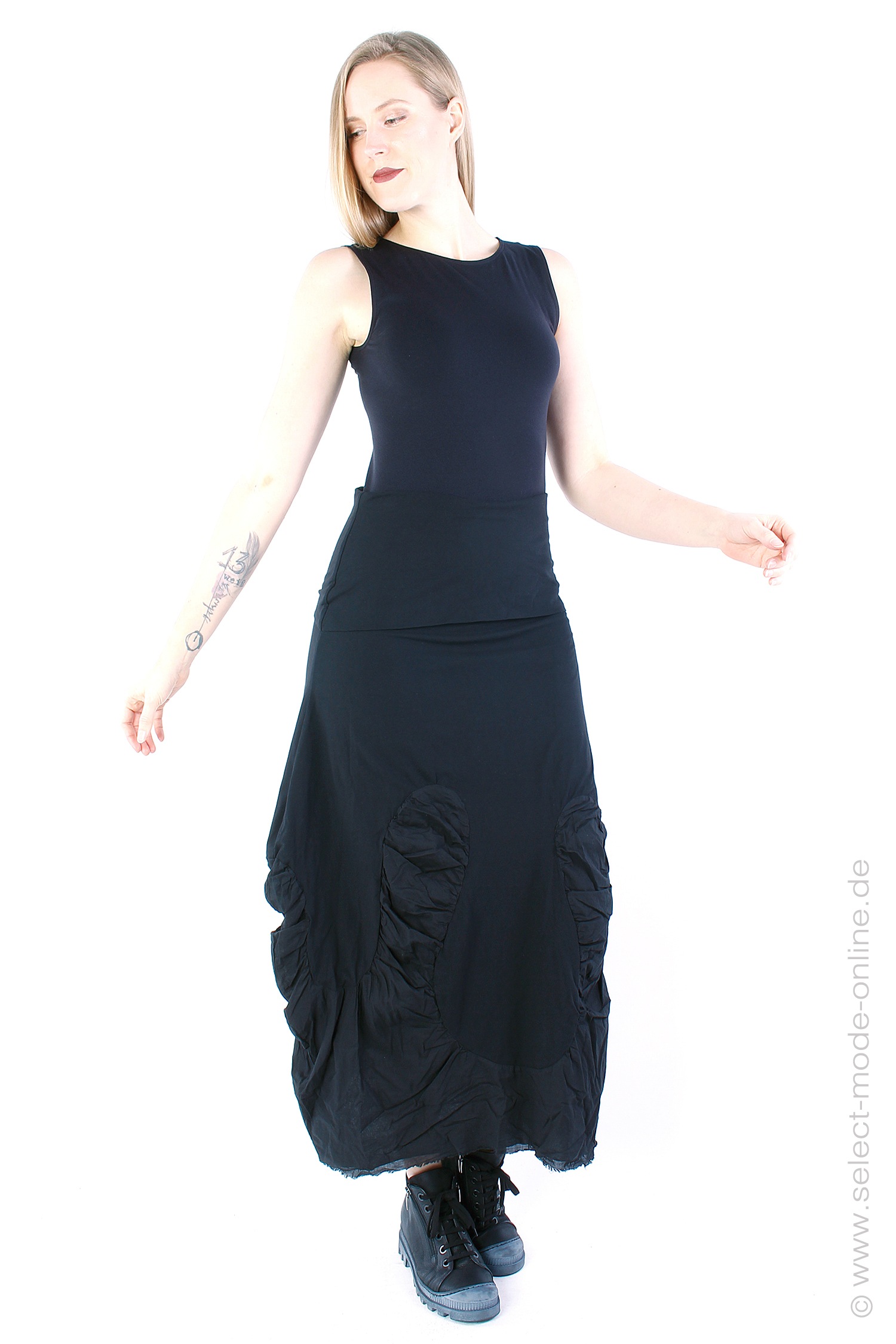 Long skirt - Black - 1242560312