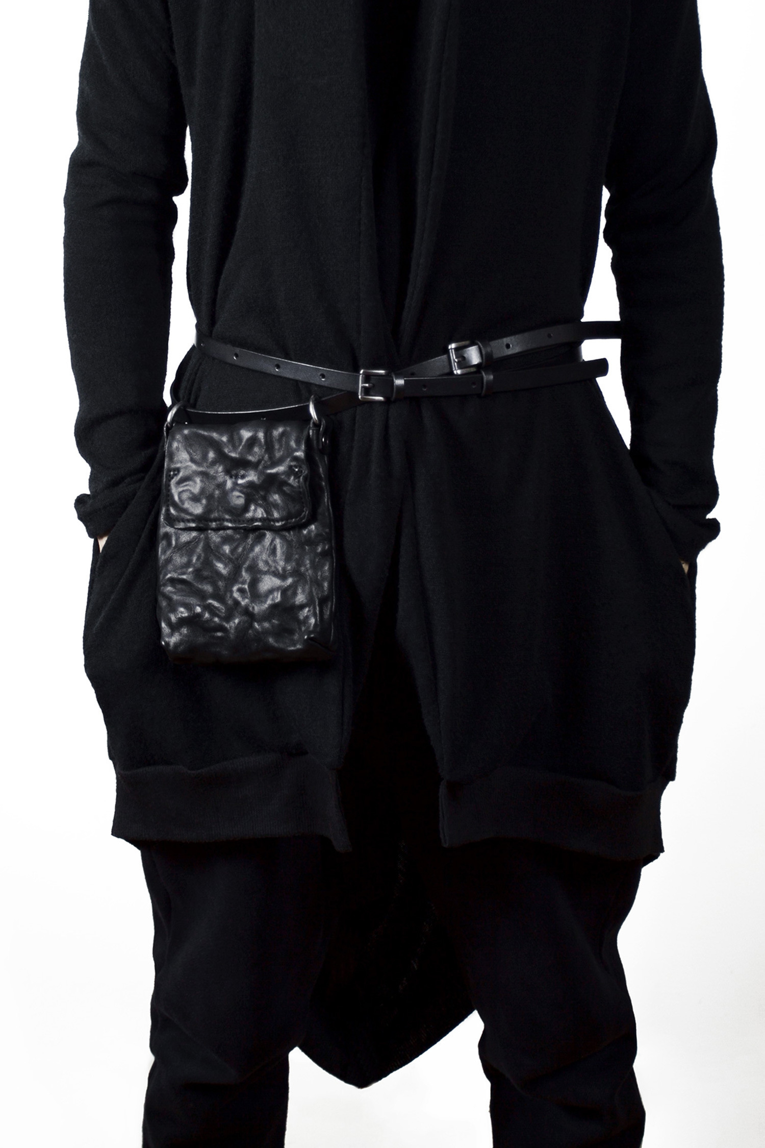 Bag with belt - black