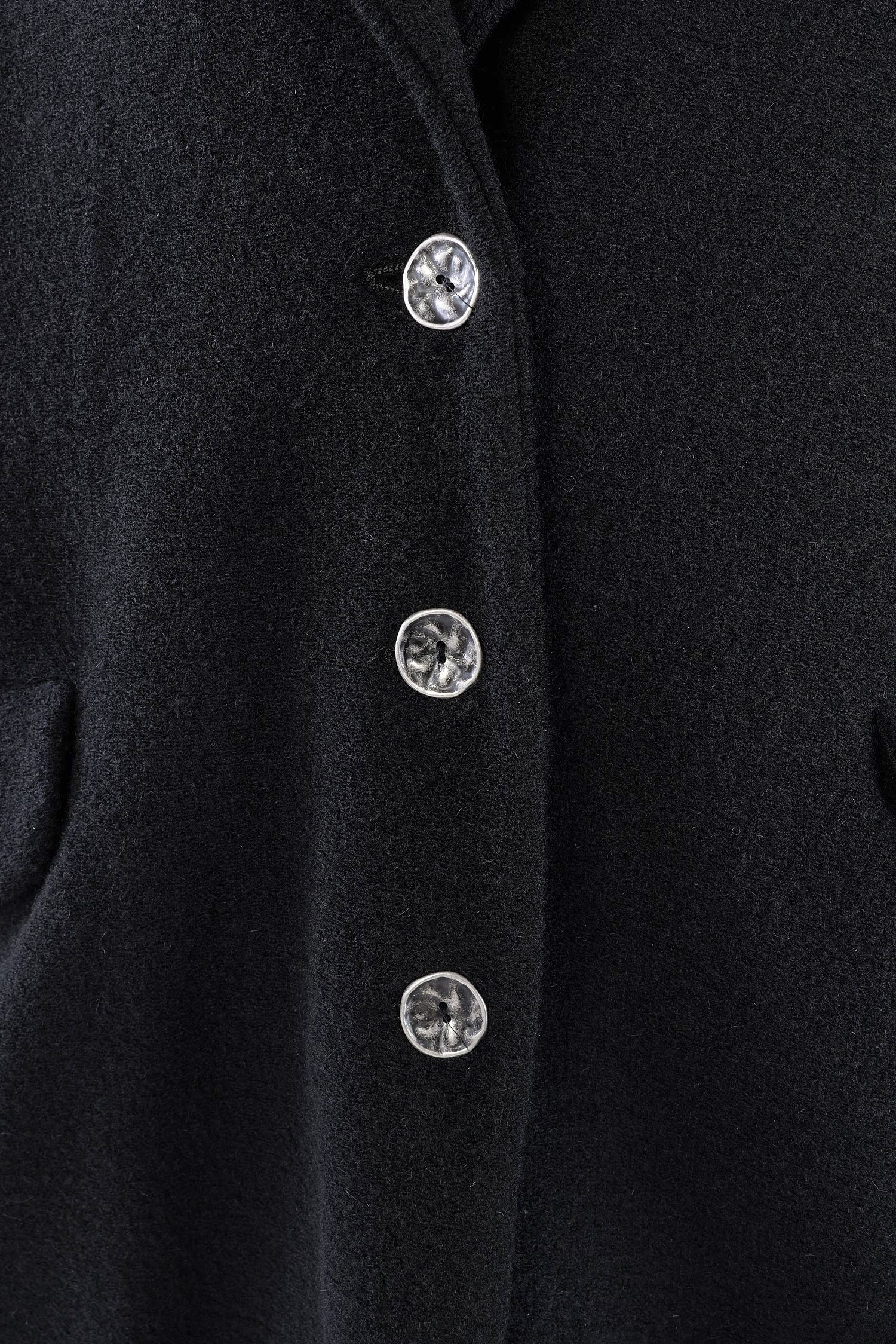 Oversize Wintermantel - Schwarz - S491