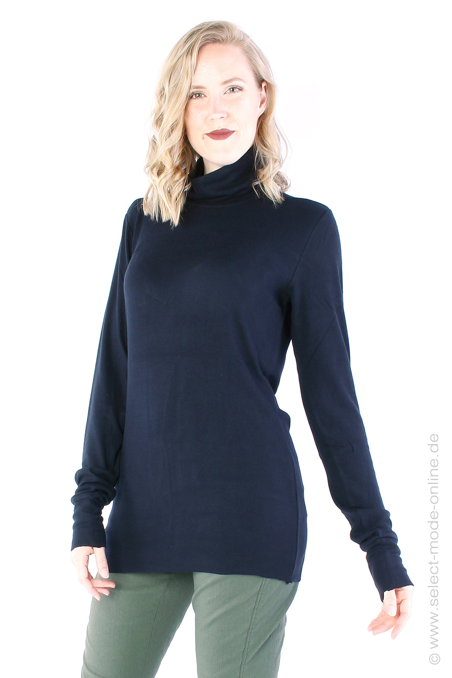 Turtleneck longsleeve - black