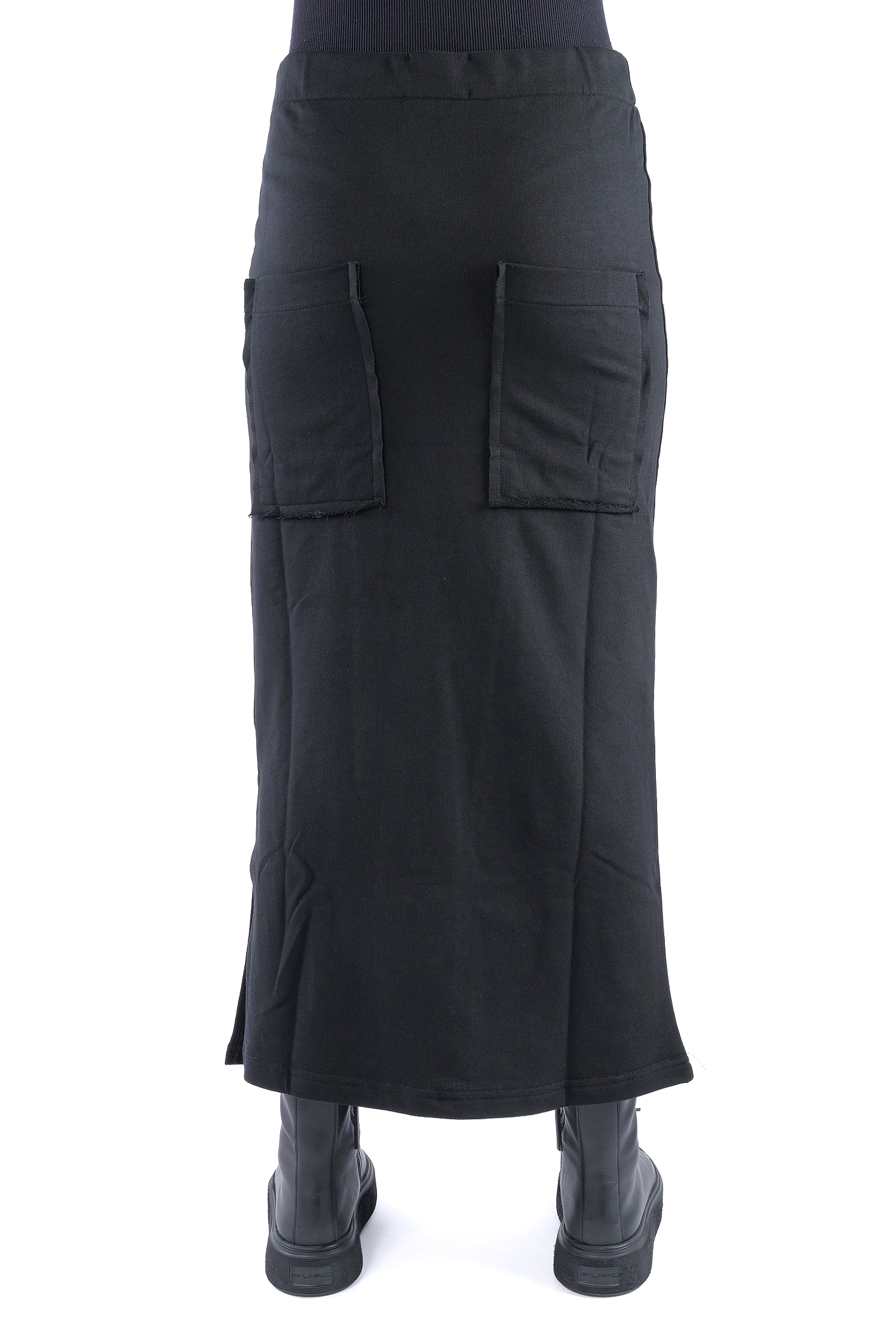 Schmaler Sweatrock - Black print - 3041