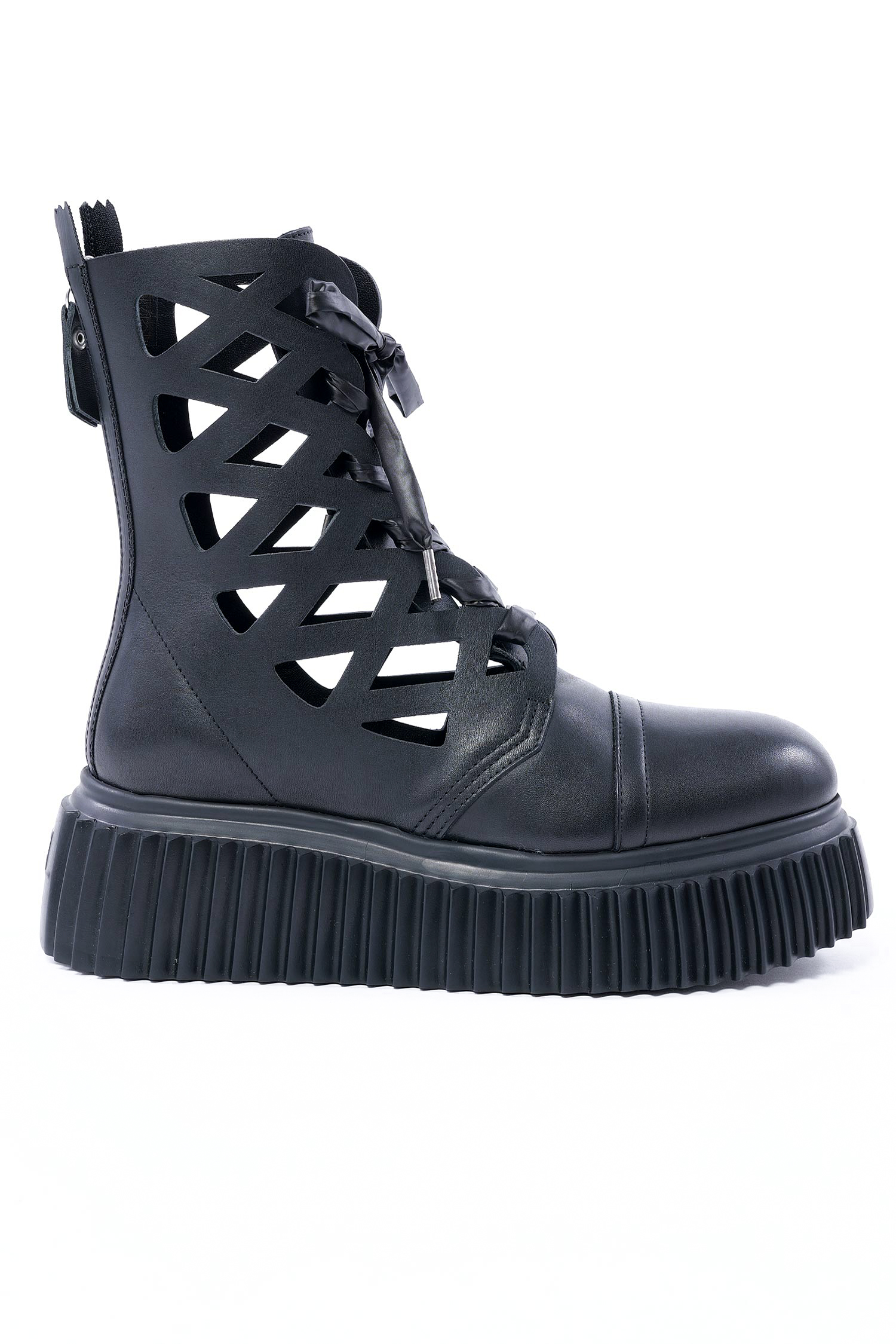 Leder Boots - Schwarz - Viggy