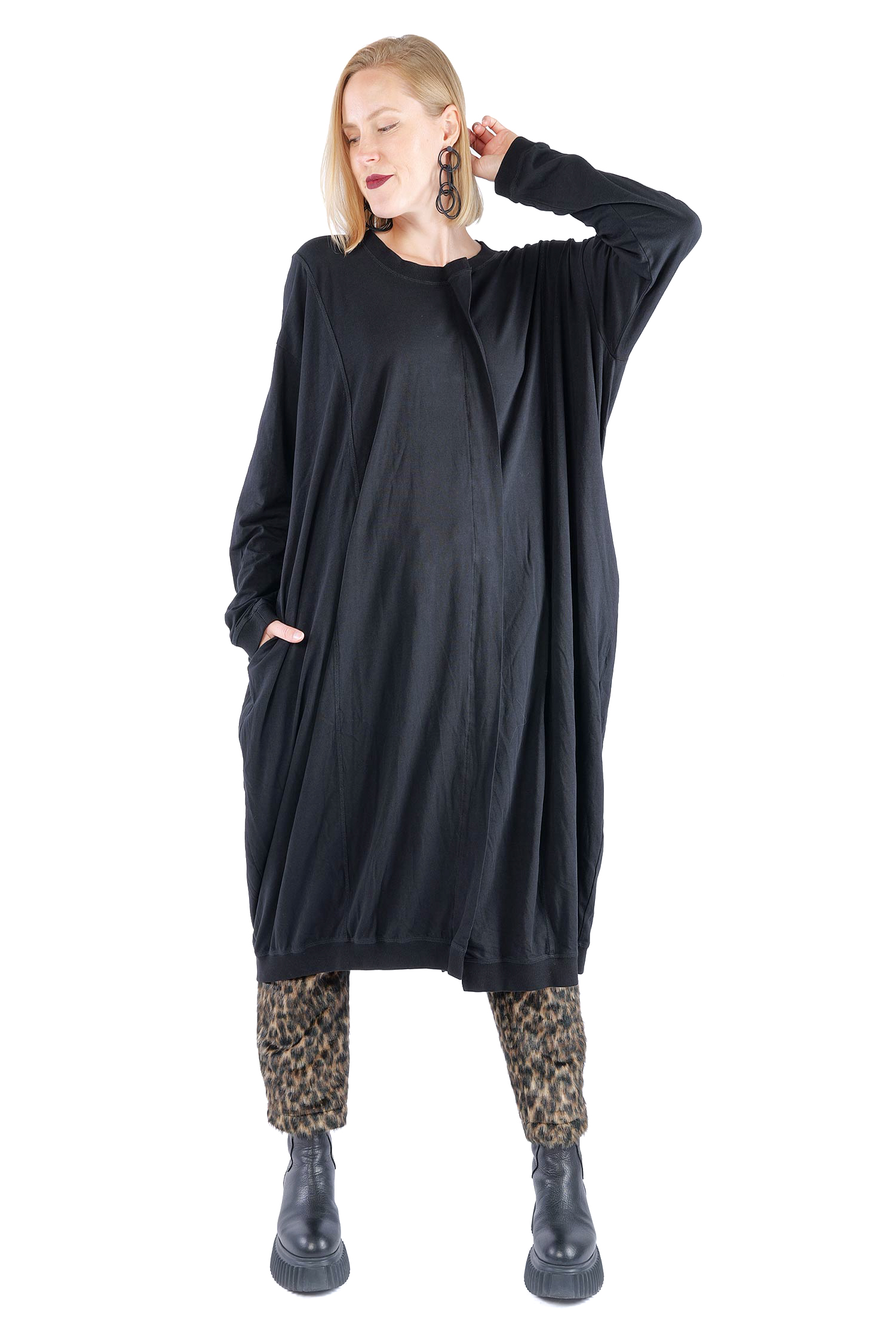 Jersey dress - Black - 2263260907