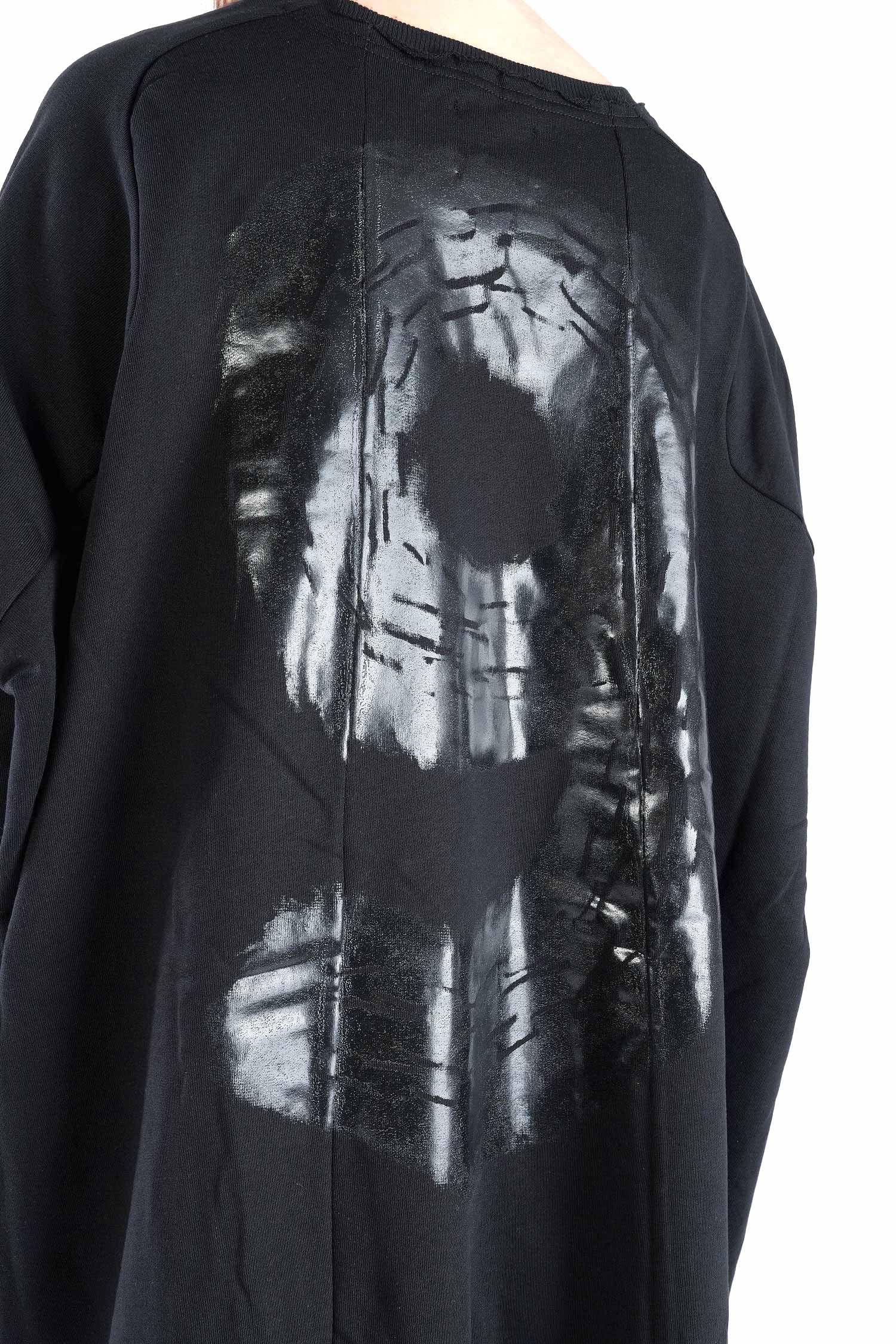Oversize Sweatpullover - Black print - 2139
