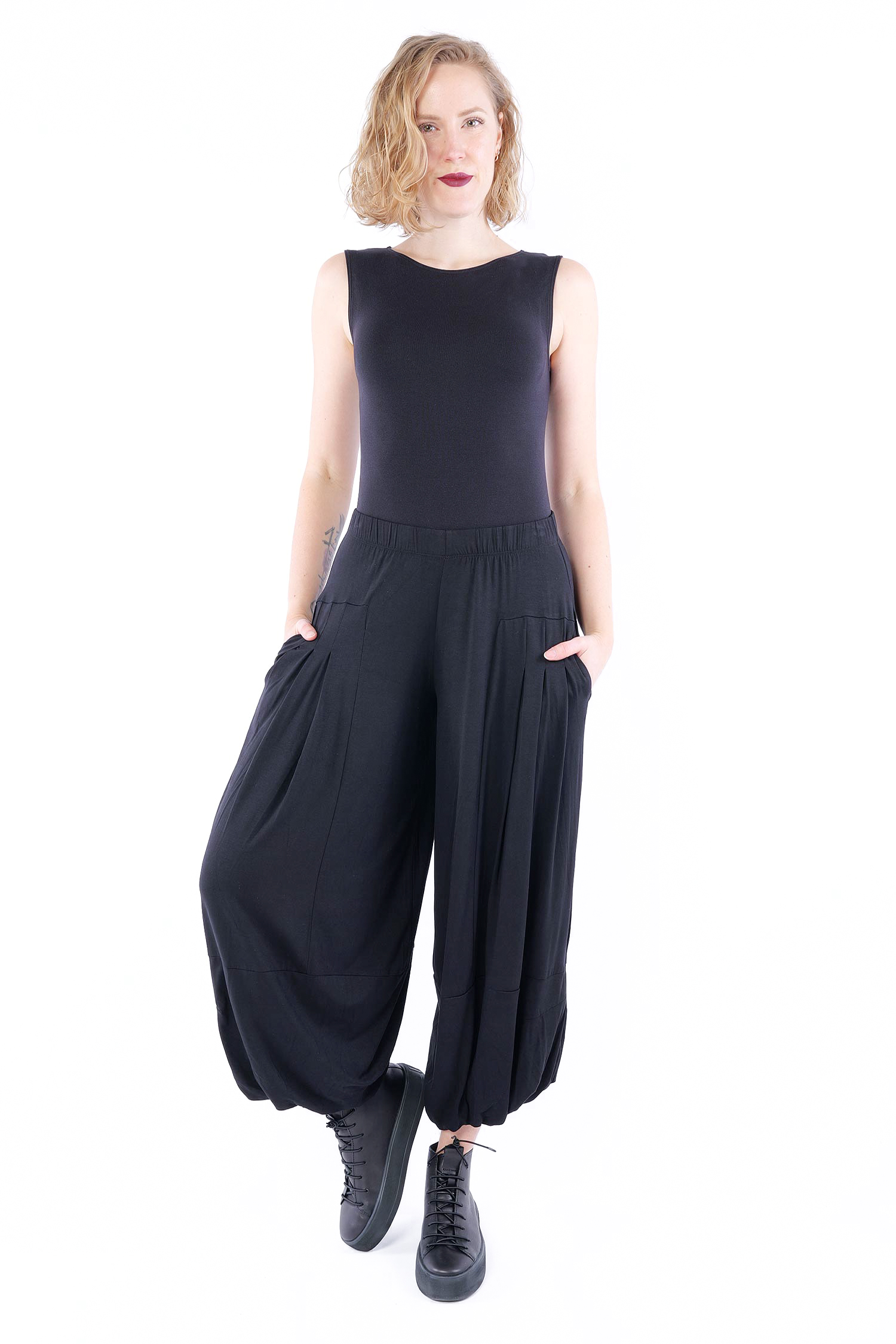 Tulpige Hose - Schwarz - 861034