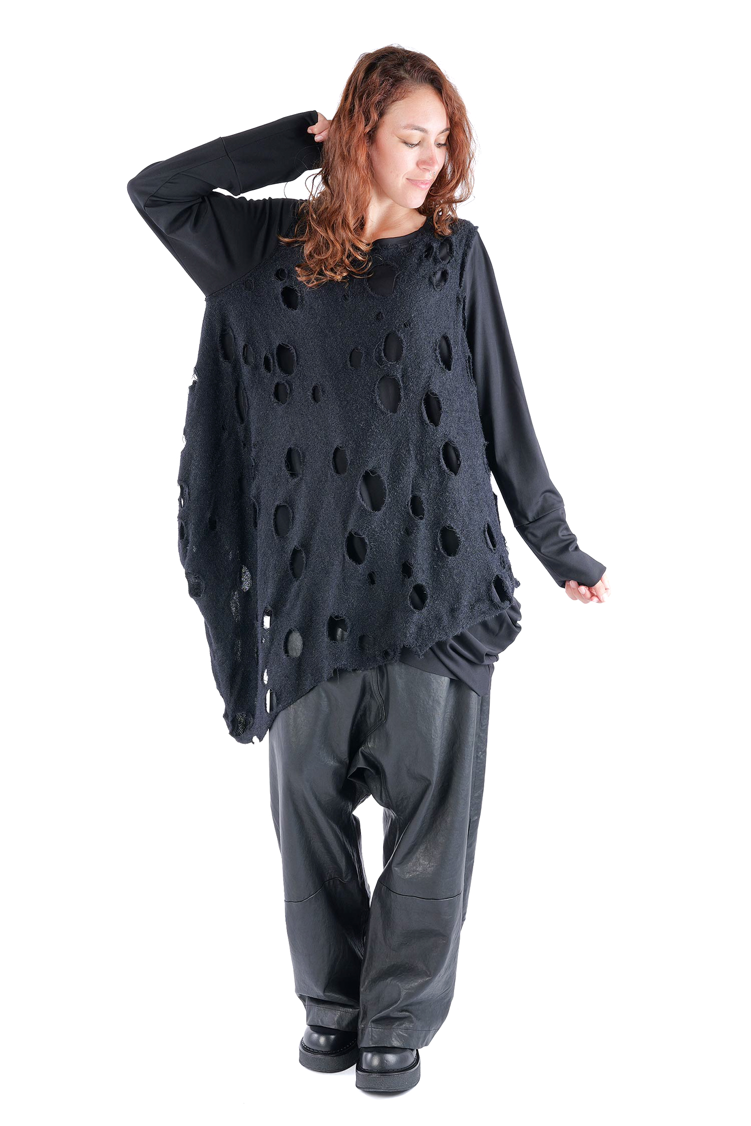 Oversize Pullover - Schwarz - J.Arwen