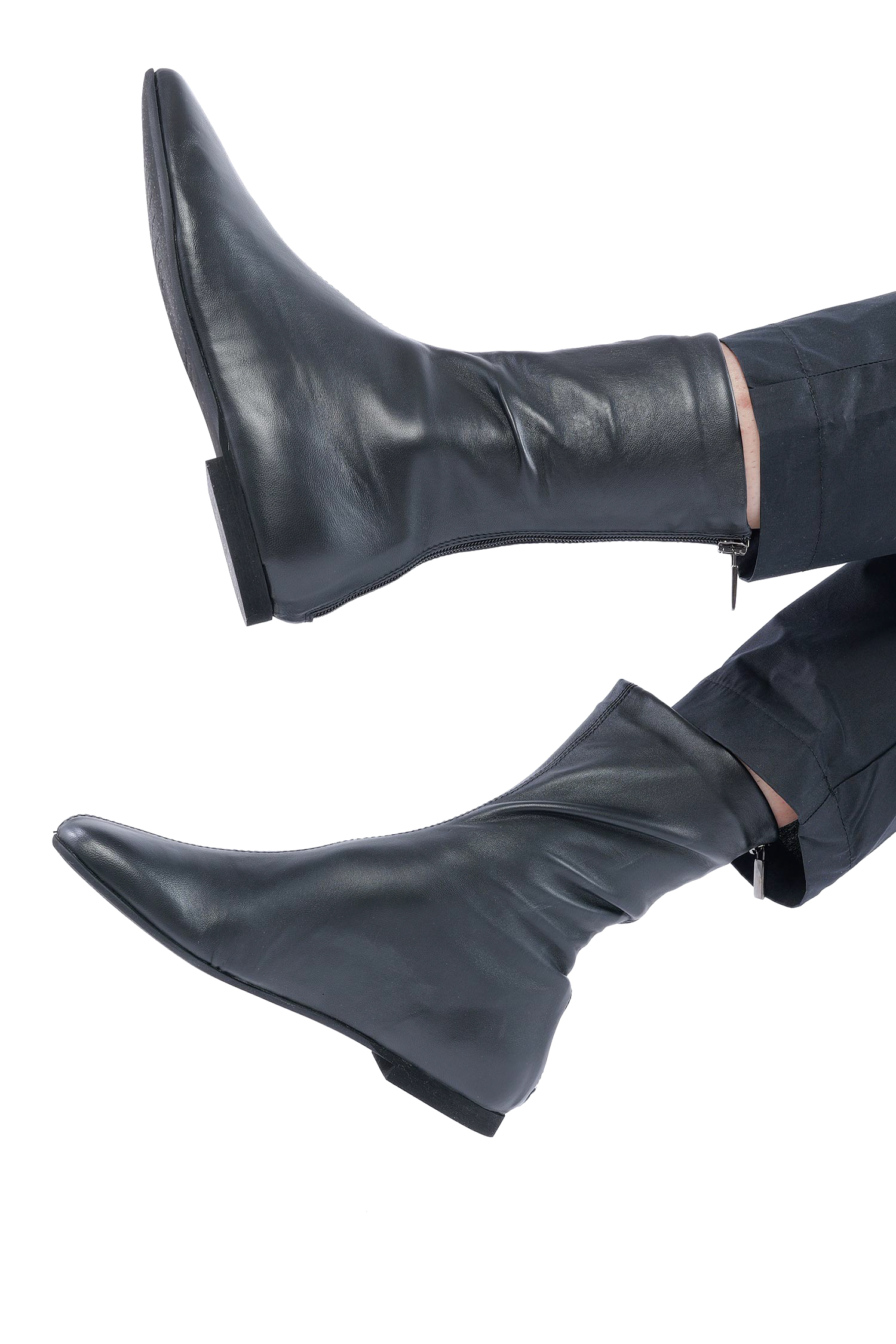 Flat boots - Black - 10853