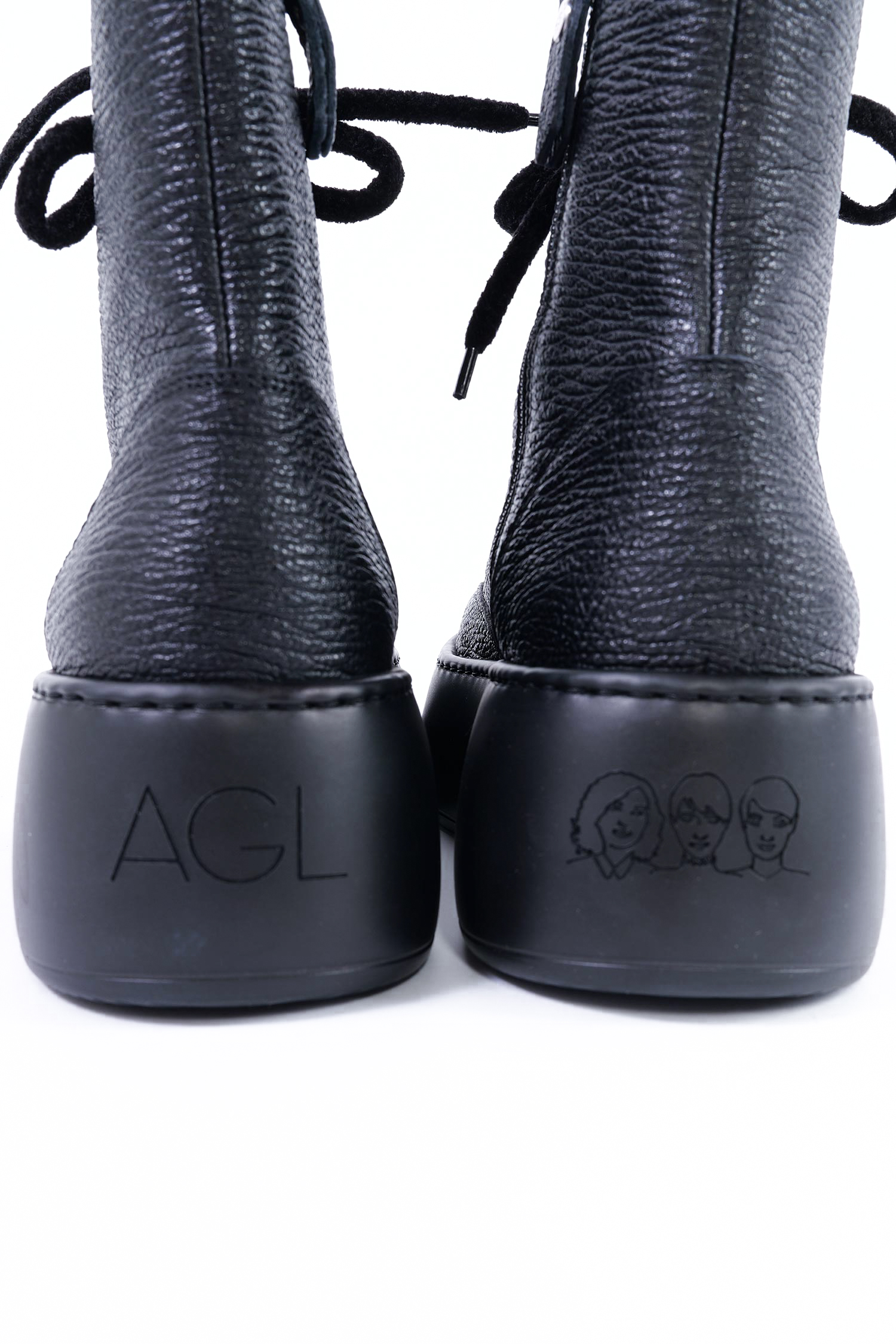 Leder-Sneaker - Schwarz - Vibe Lowboot