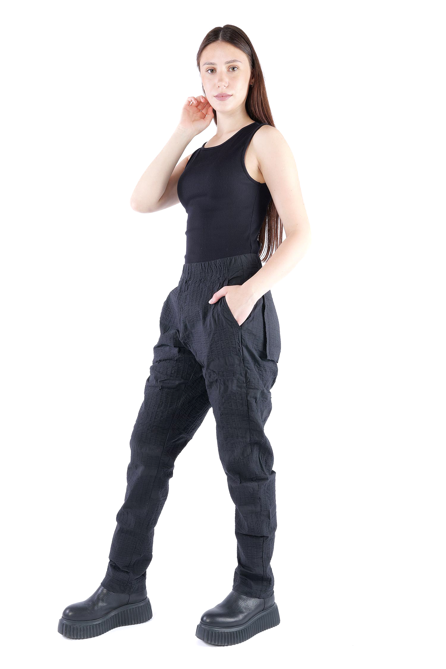 Legere Hose - Schwarz - 2262240113