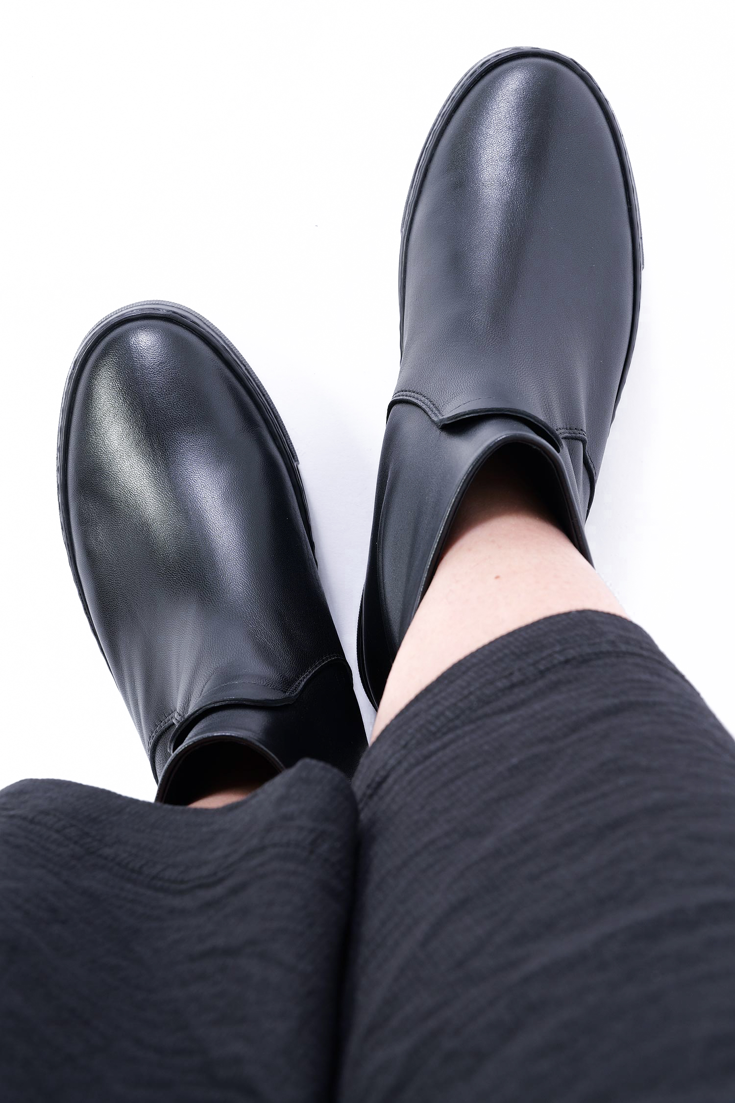 Leder Boots - Schwarz - Meghan Bootie