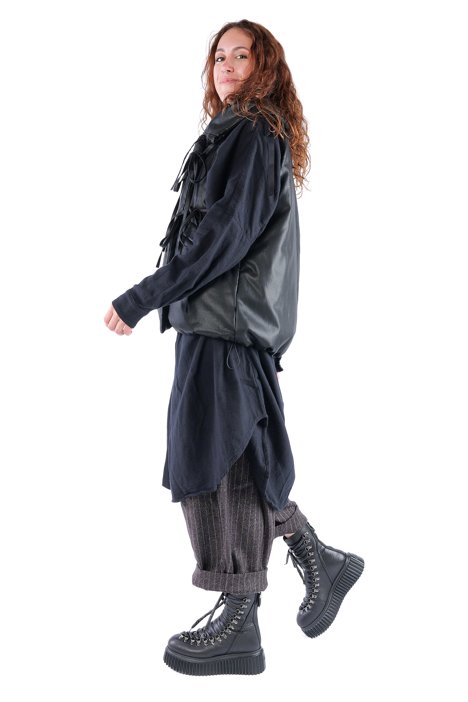 Wattierte Weste - Black coated - Boa