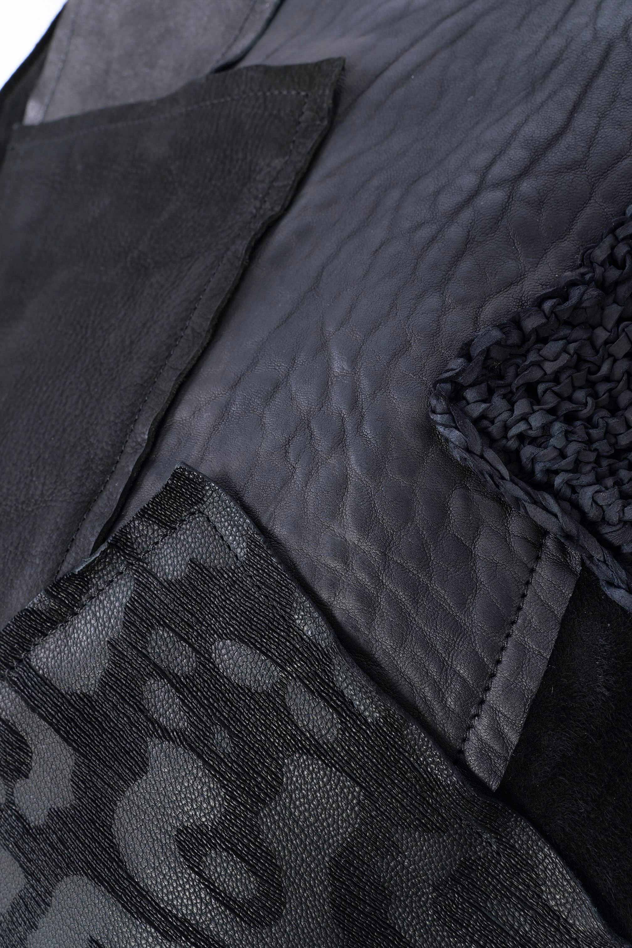 Patchwork Ledertasche - Schwarz - M.Aurelia
