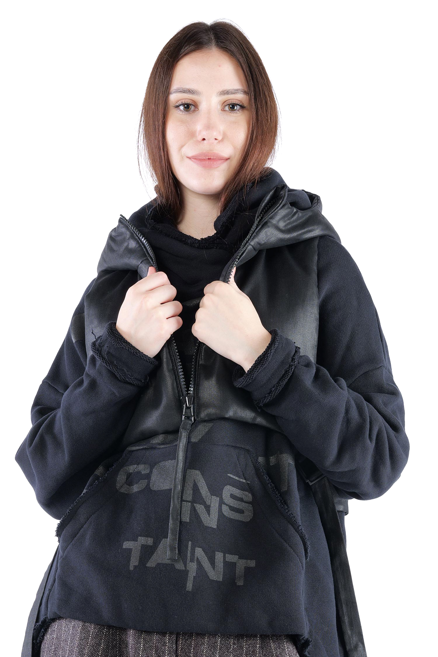 Kurze Weste - Black coated - Pinpin